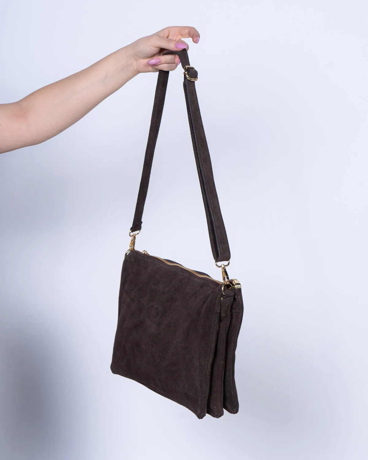 BORSA OLIVIA CAMOSCIO TESTA DI MORO