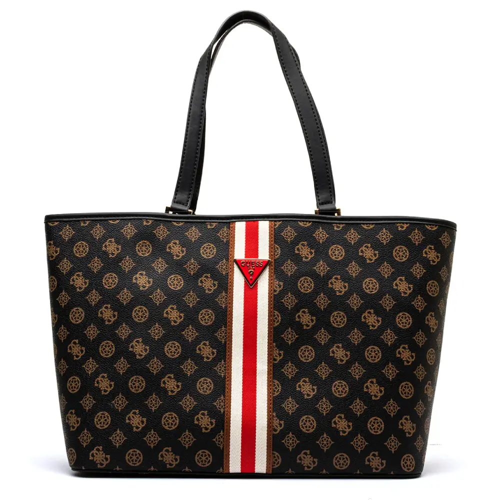 BORSA SHOPPER VAN SANT TRAVEL MOCHA LOGO GUESS