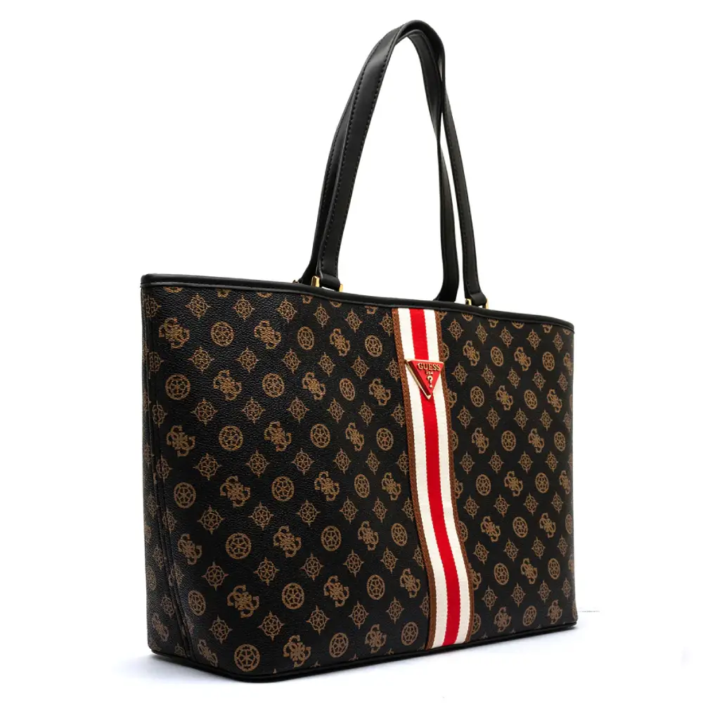 BORSA SHOPPER VAN SANT TRAVEL MOCHA LOGO GUESS