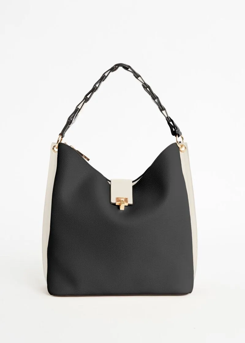 Borsa shoulder in pelle sintetica
