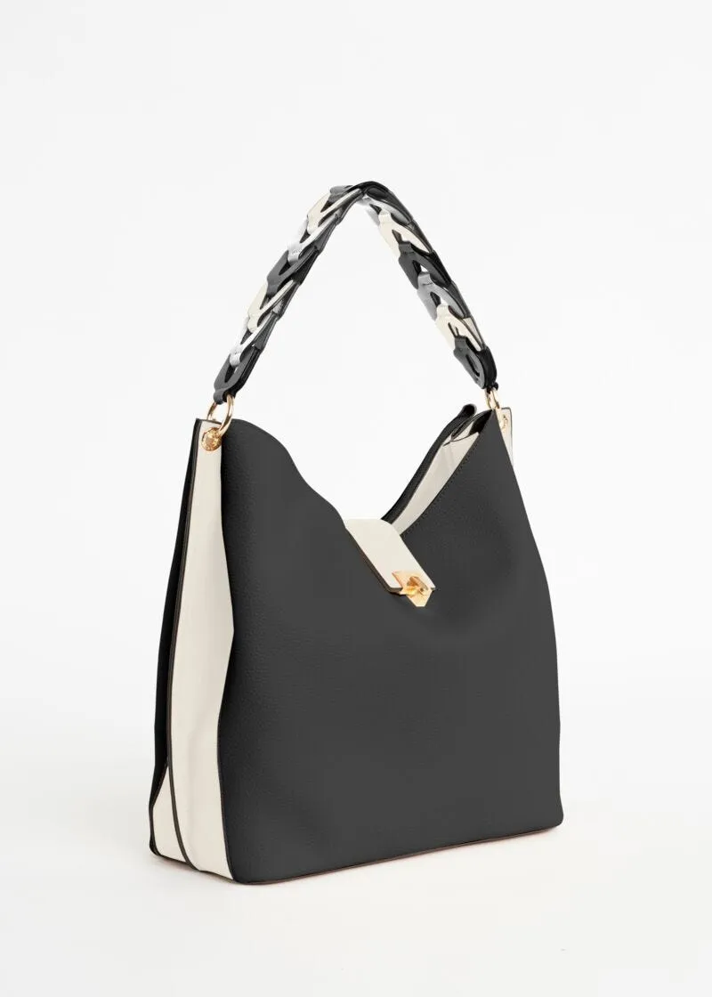 Borsa shoulder in pelle sintetica