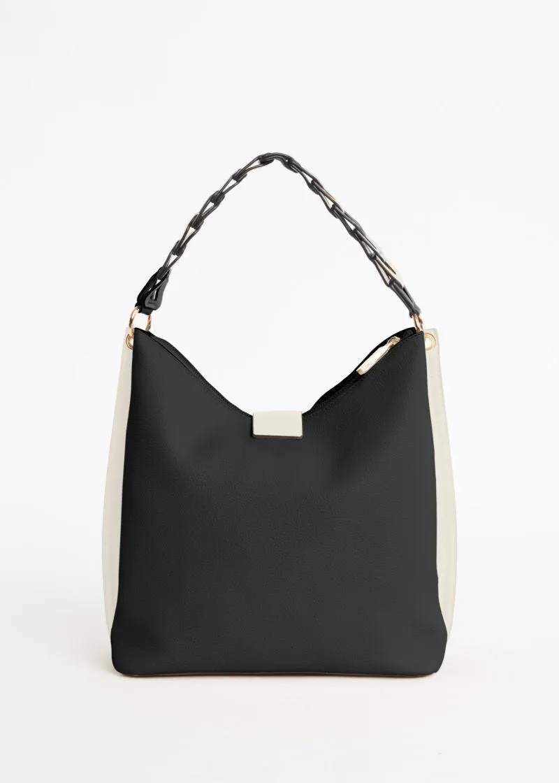 Borsa shoulder in pelle sintetica