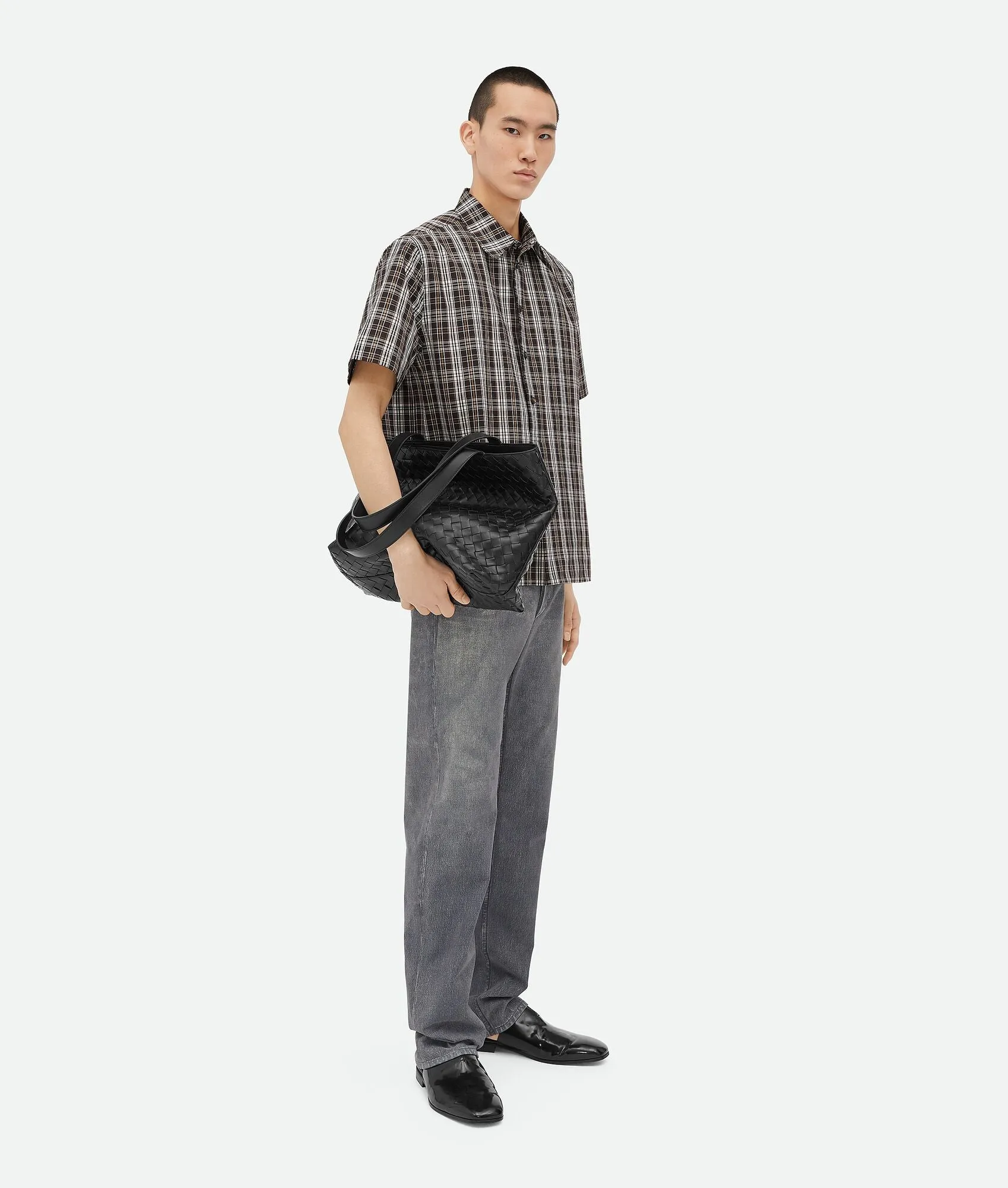 Borsa tote Intrecciato piccola con zip