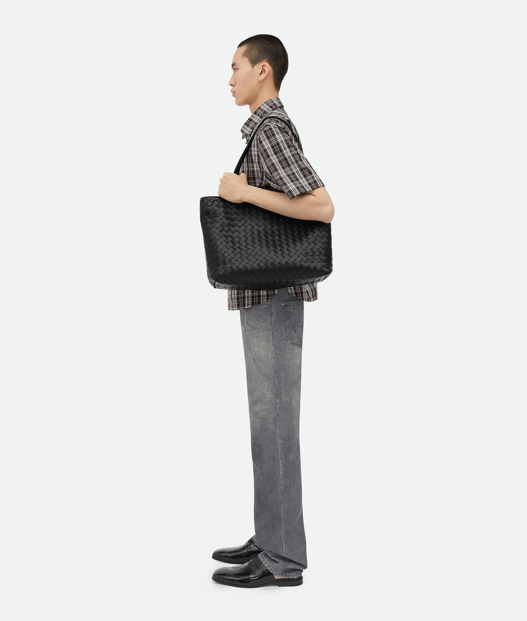 Borsa tote Intrecciato piccola con zip