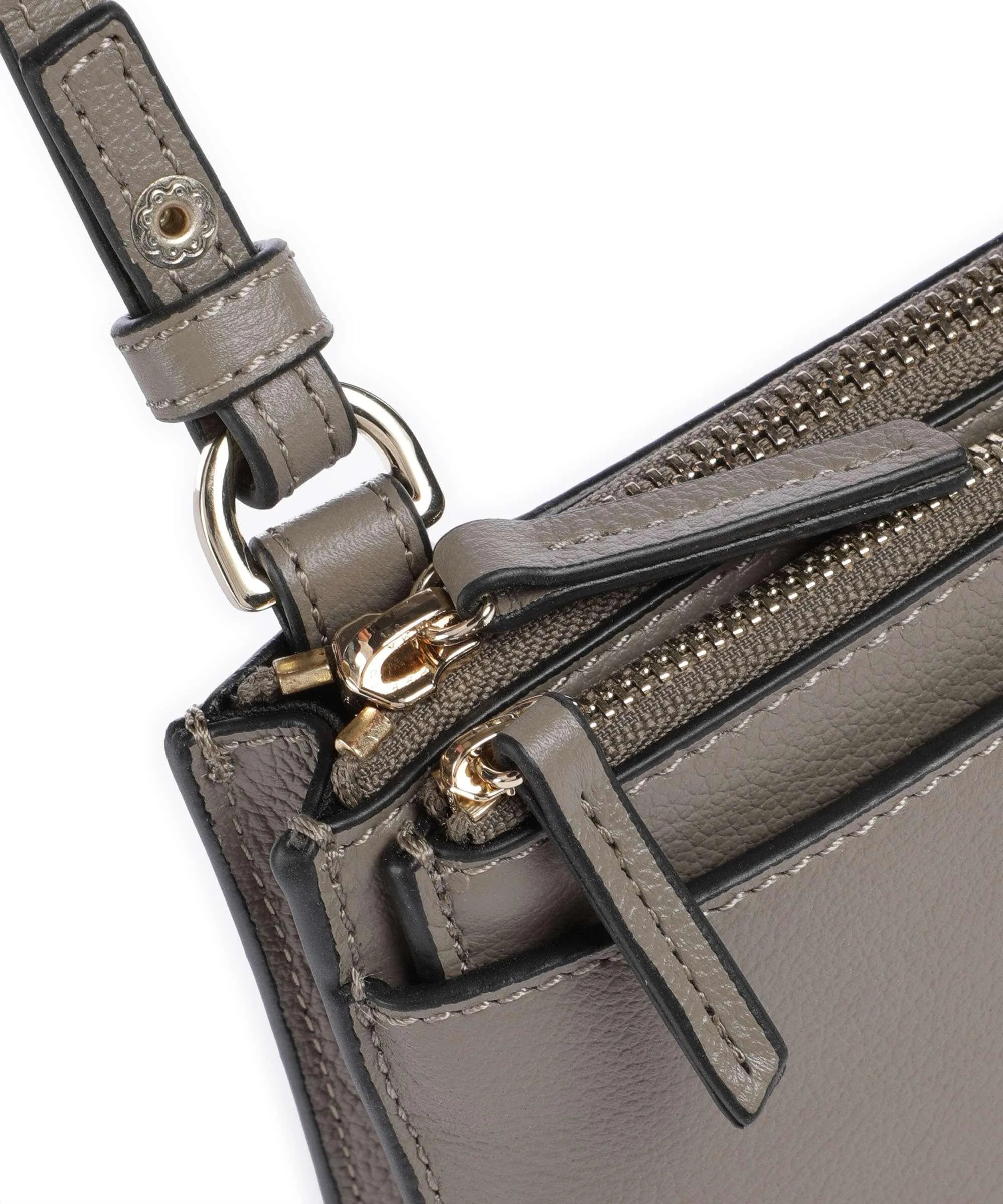  BOSS Alyce Borsa a spalla pelle di vacchetta grana taupe  