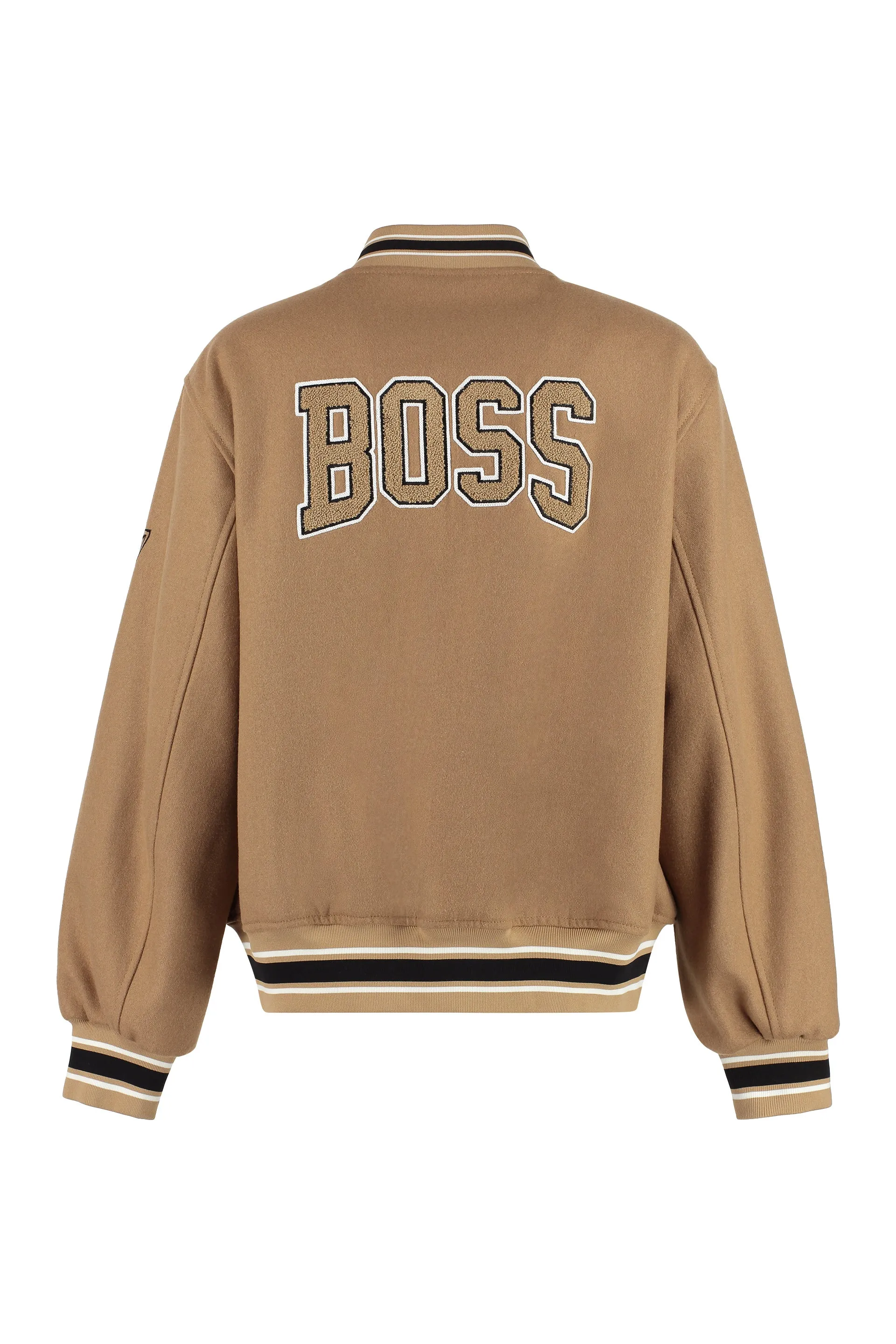 BOSS Bomber in lana con patch