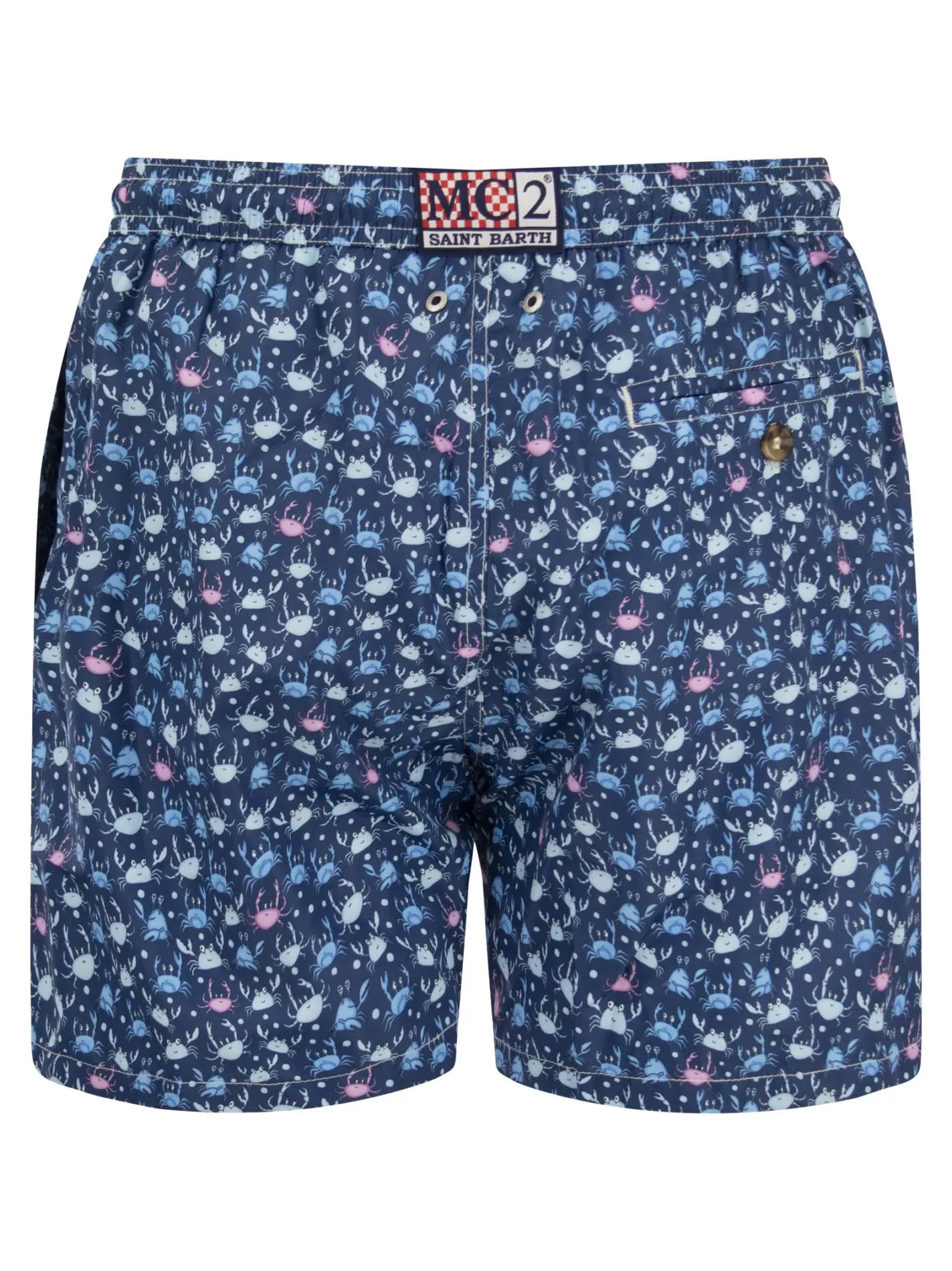 Boxer mare in tessuto leggero con stampa