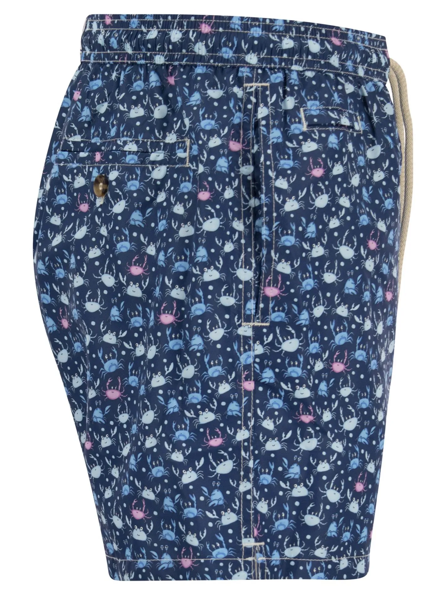 Boxer mare in tessuto leggero con stampa
