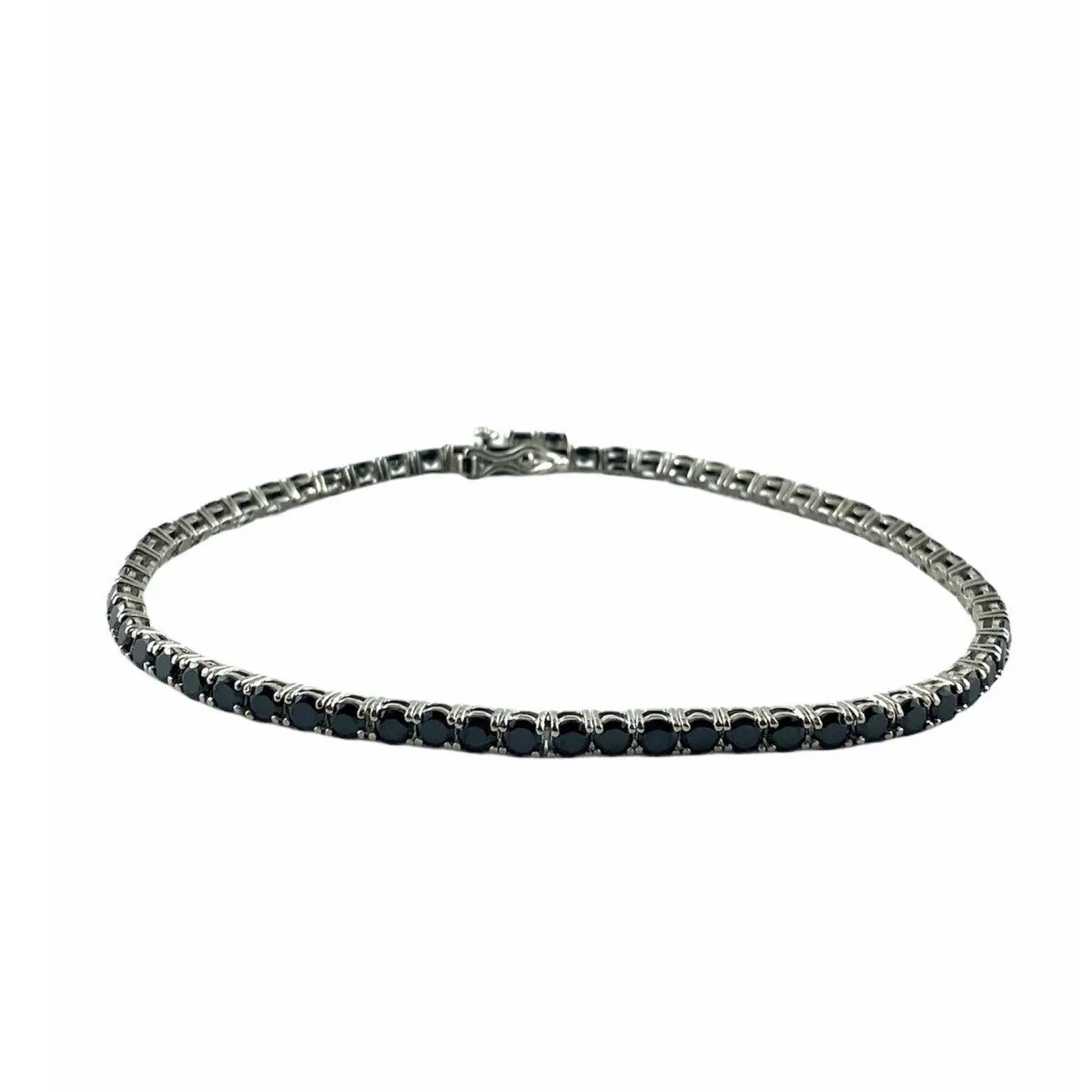 Bracciale Tennis con zirconi neri - Simmi925
