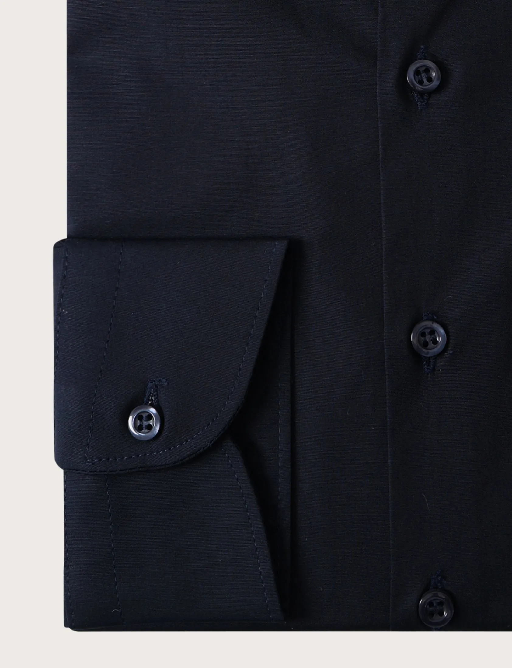 Camicia tinta unita in cotone slim