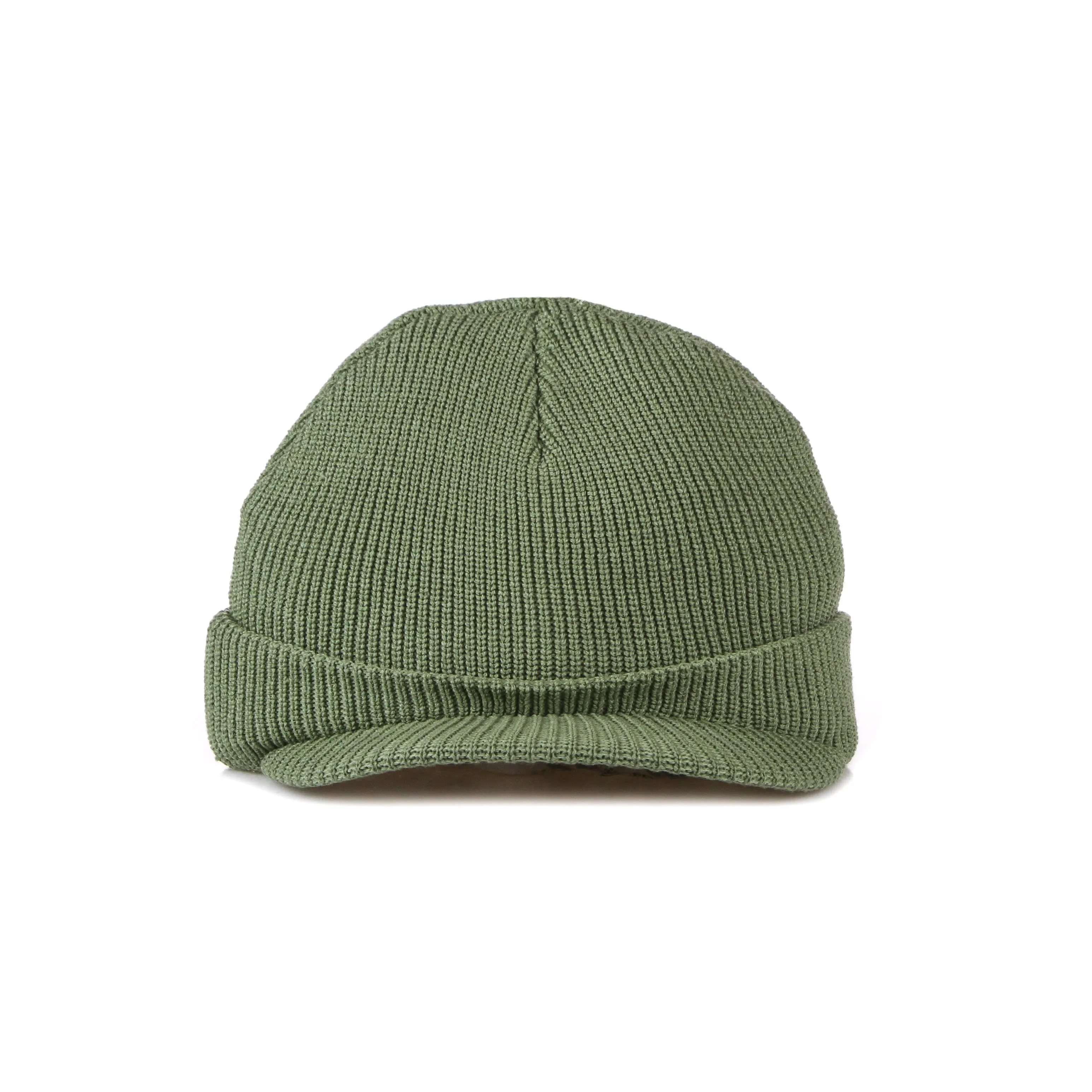 Cappello Uomo Sliced Peak Beanie Oil Green