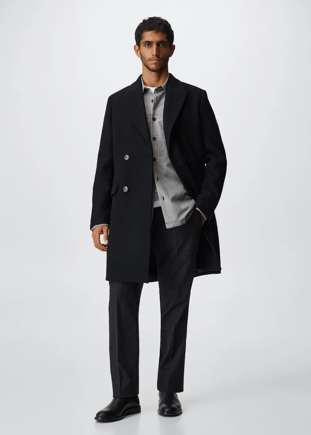 Cappotto lungo lana