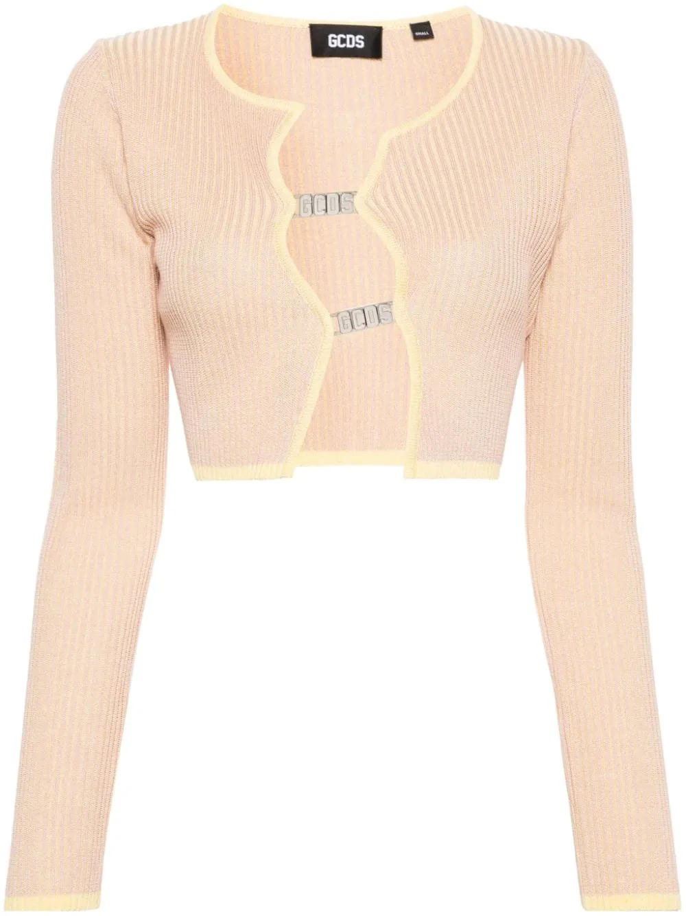 Cardigan Comma crop a coste in rosa - donna