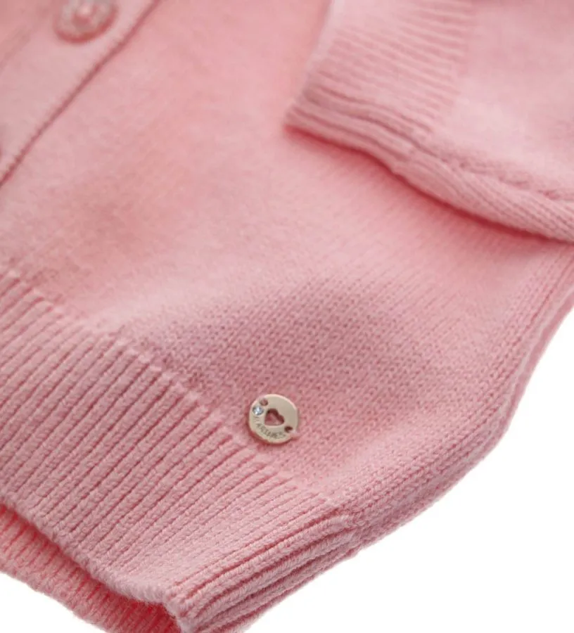 --Cardigan con fiori-