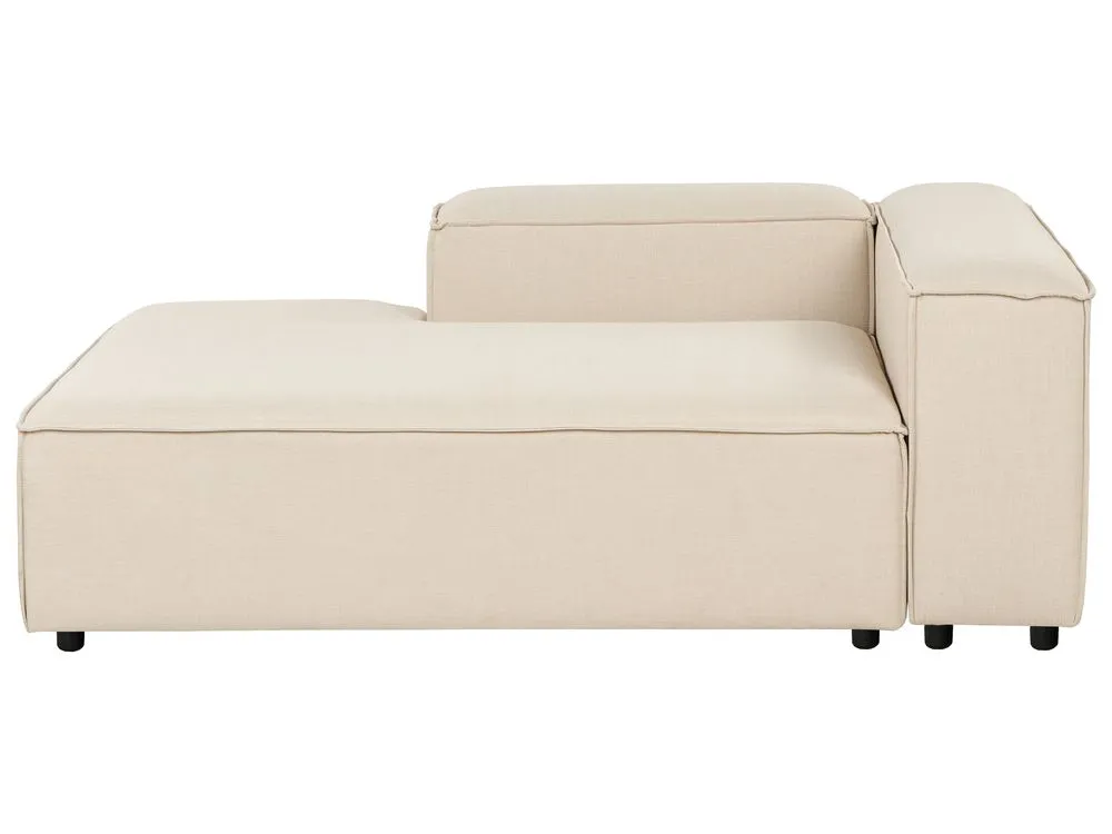 Chaise longue tessuto beige lato destro ARDAL