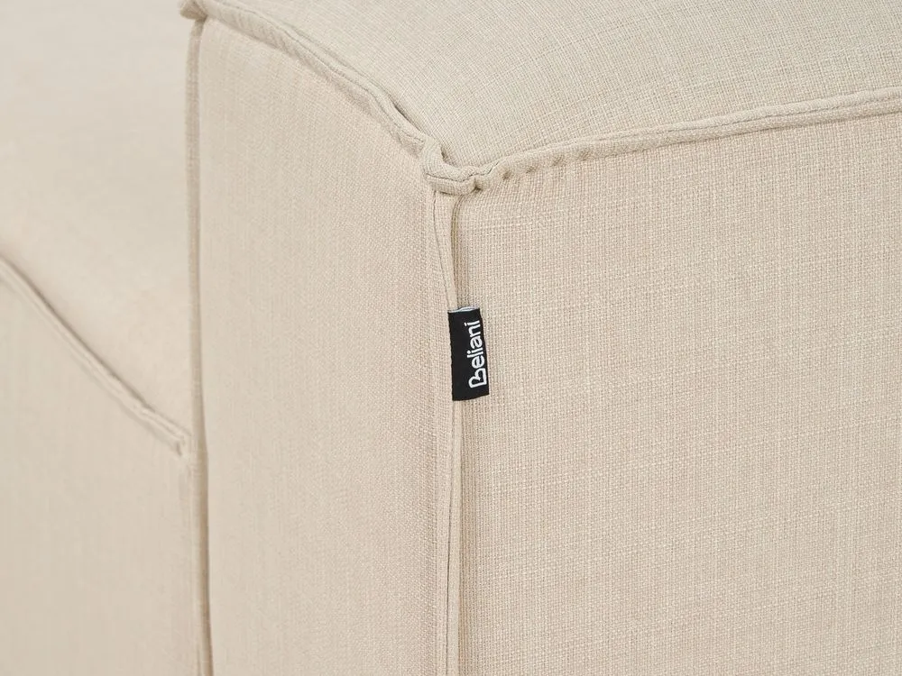 Chaise longue tessuto beige lato destro ARDAL