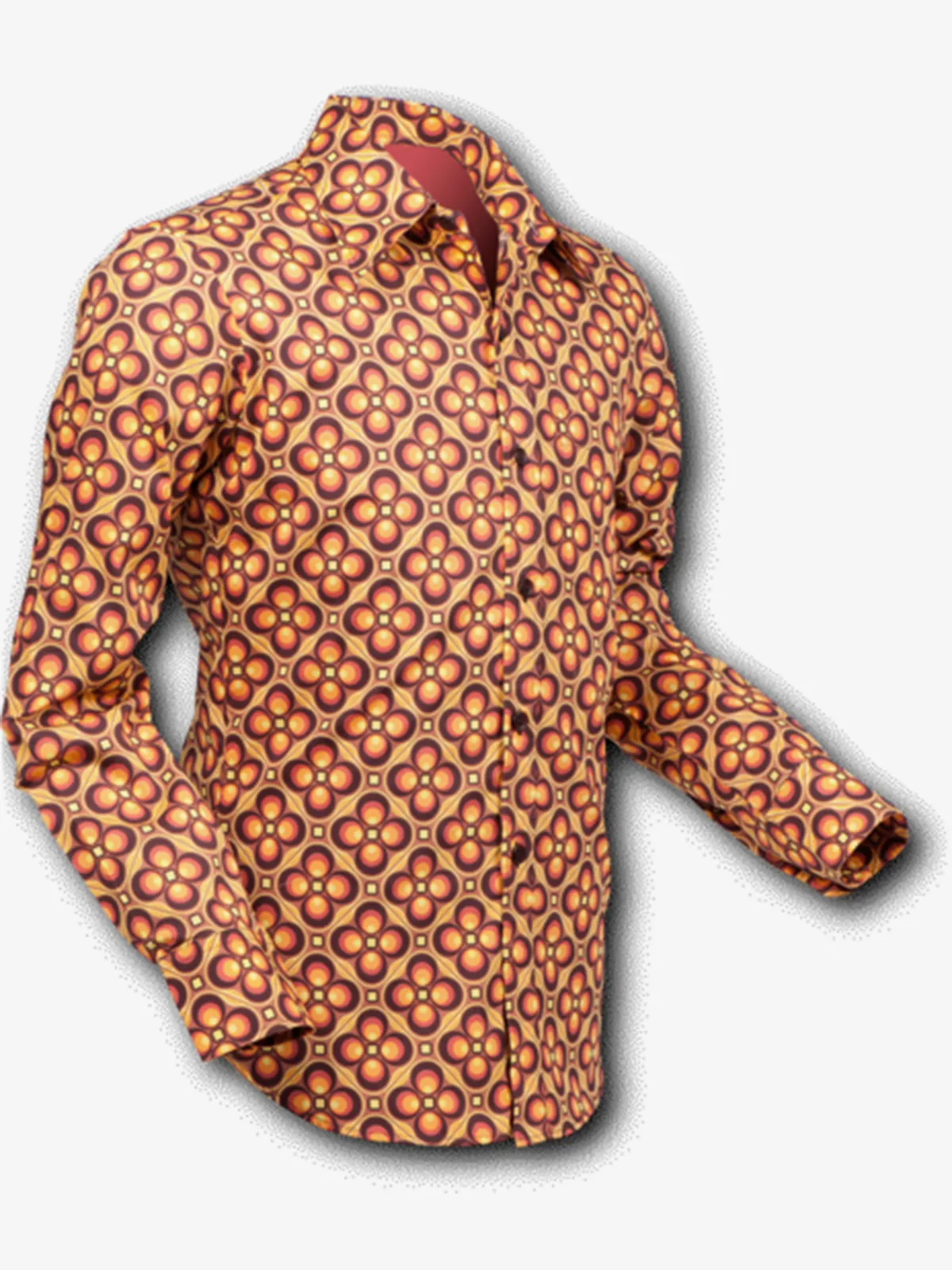     CHENASKI 110 Dotsgrid Camicia Anni Settanta    