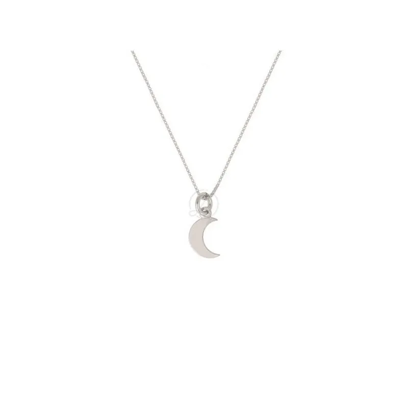Collana con ciondolo luna in argento 925
