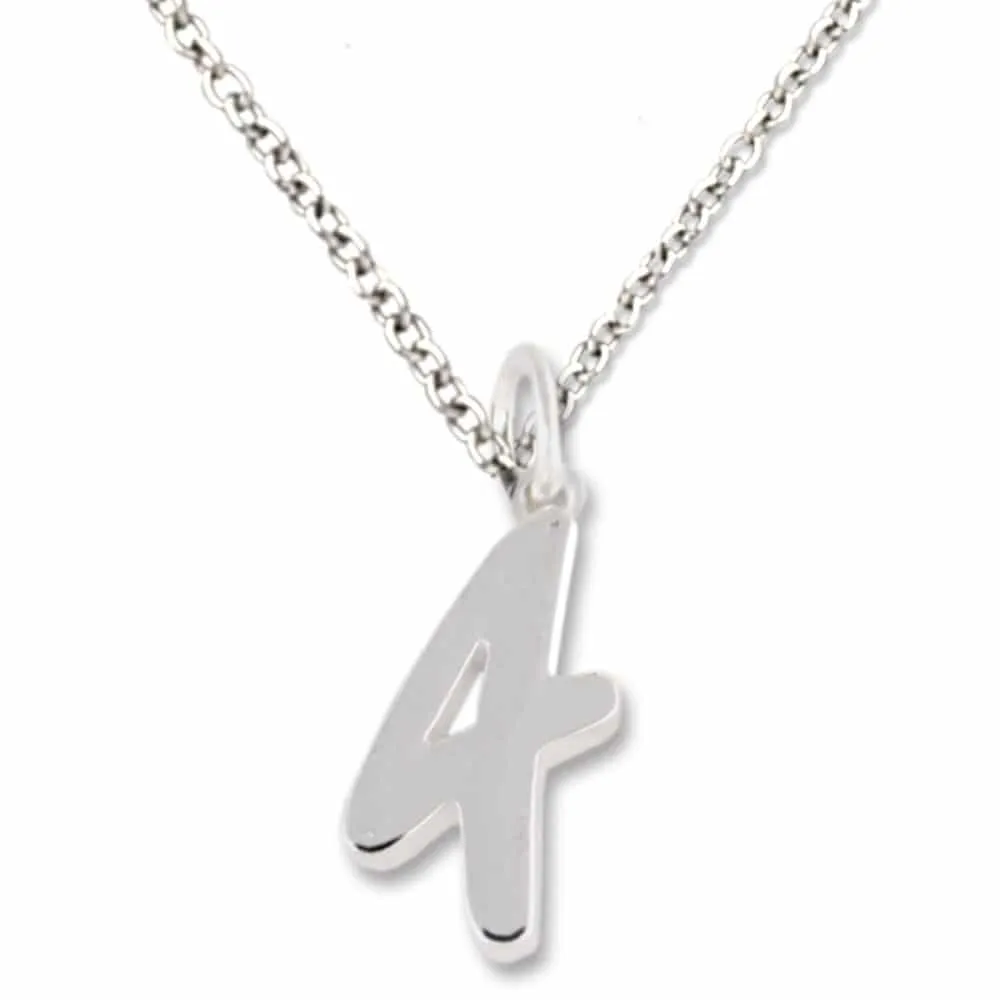 Collana con ciondolo numero 1 cifra