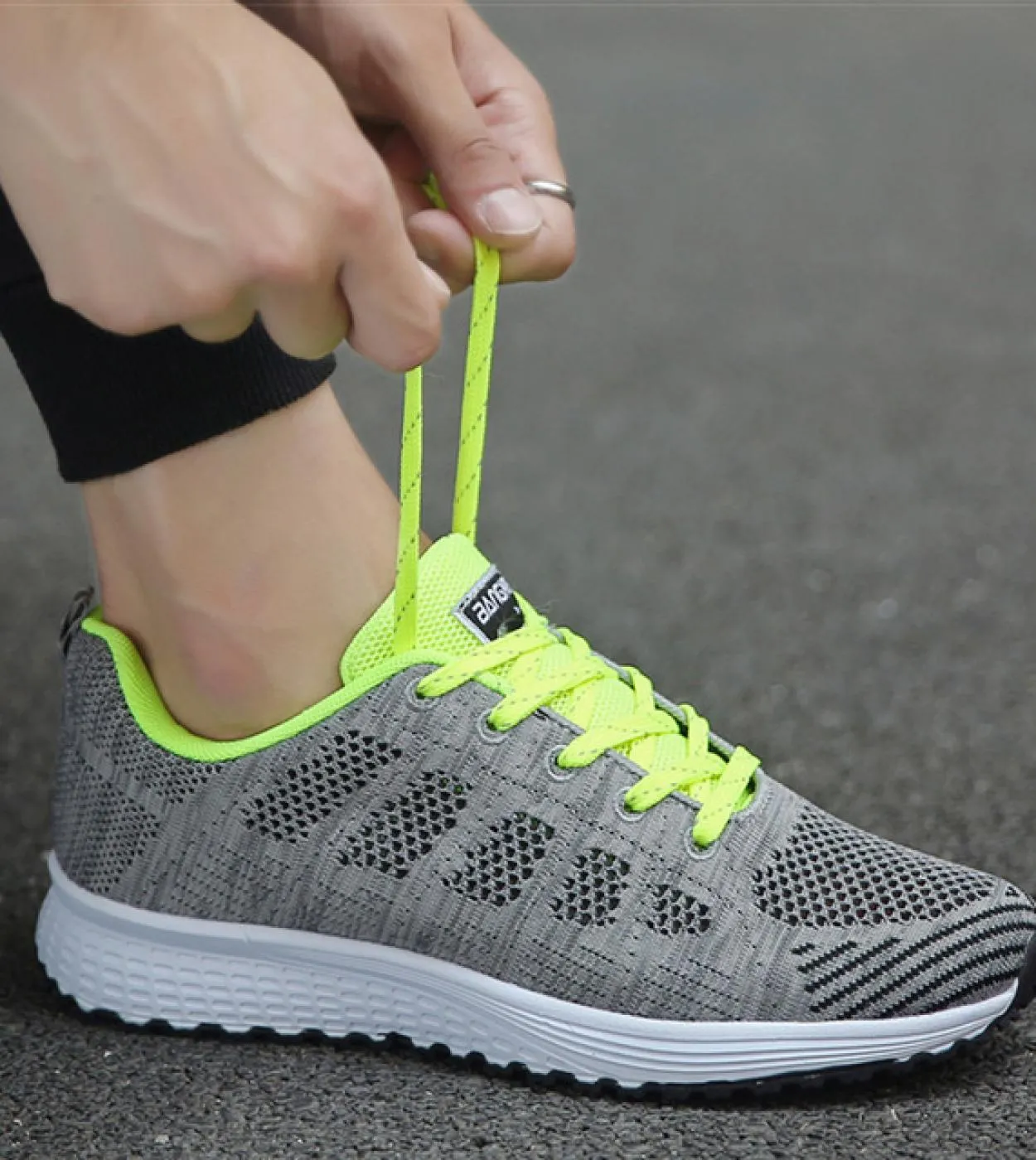 Comemore Ladies Flat Casual Athletic Shoe Men Womens Sneakers Mesh Breathable White Fashion Tennis 2022 Running Shoes F
