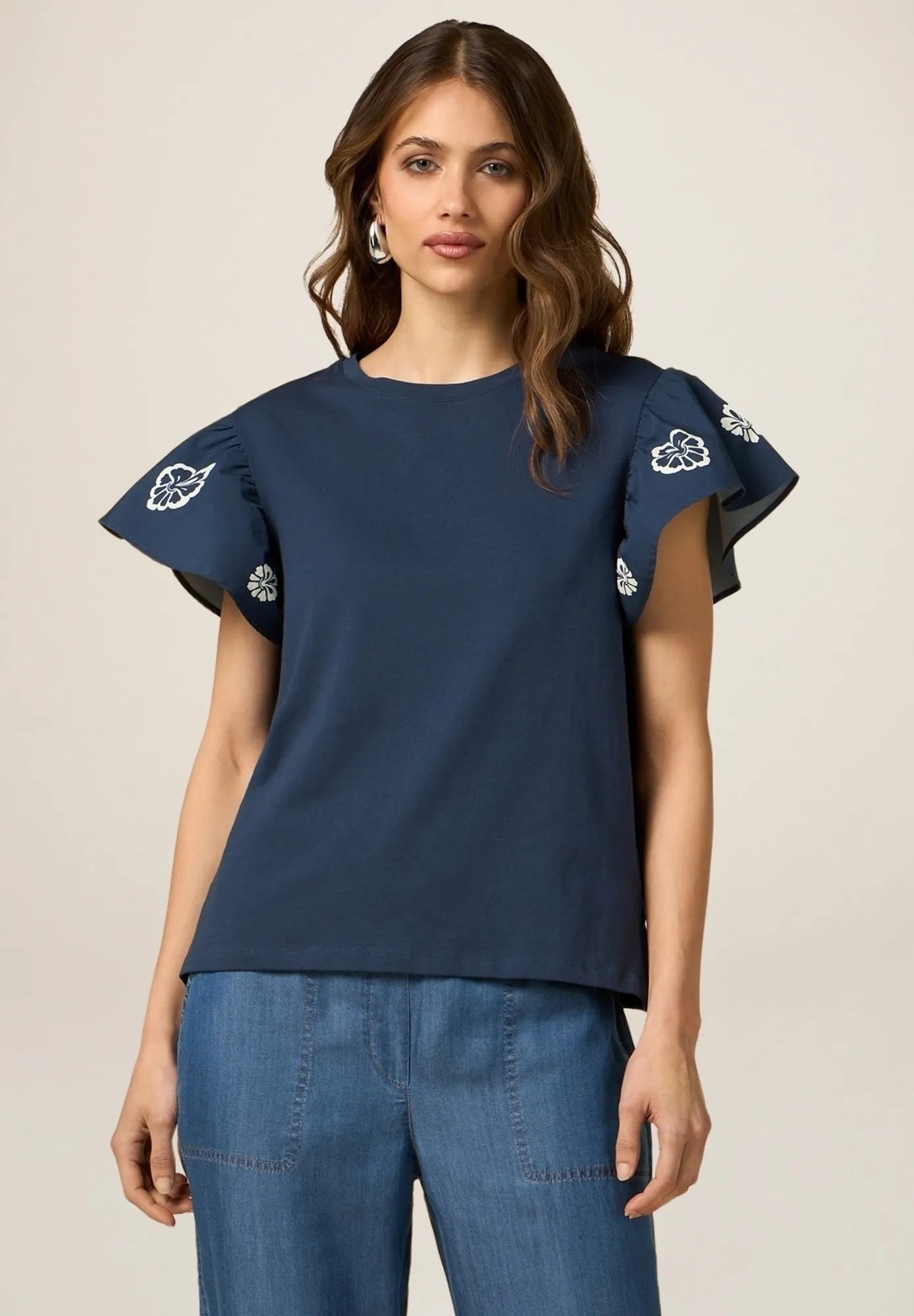 CON MANICHE FANTASIA - T-shirt con stampa