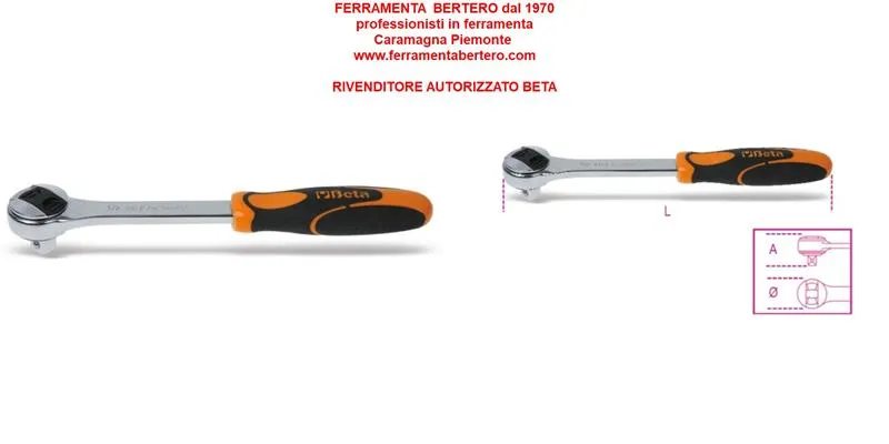 Cricchetto REVERSIBILE Beta  920/55 attacco quadro 1/2