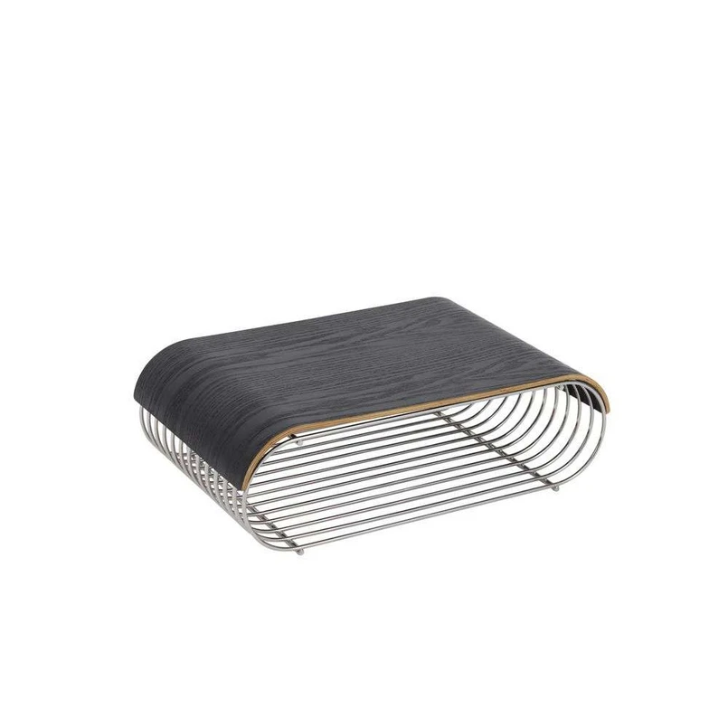 Curva Legno Vassoio per Scaffale L41xW25,3xH5,5 Nero - AYTM | Acquista online