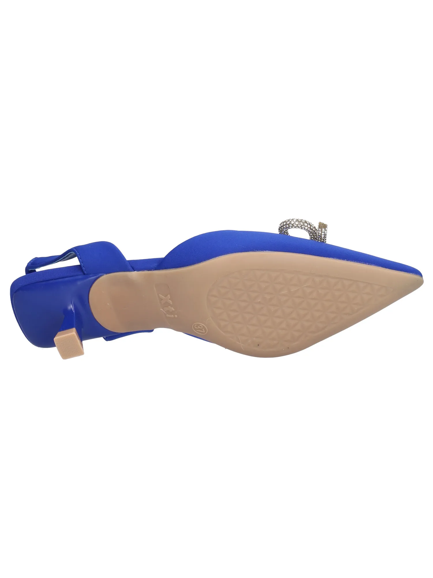 Decollete tacco basso Xti Vegan da donna bluette