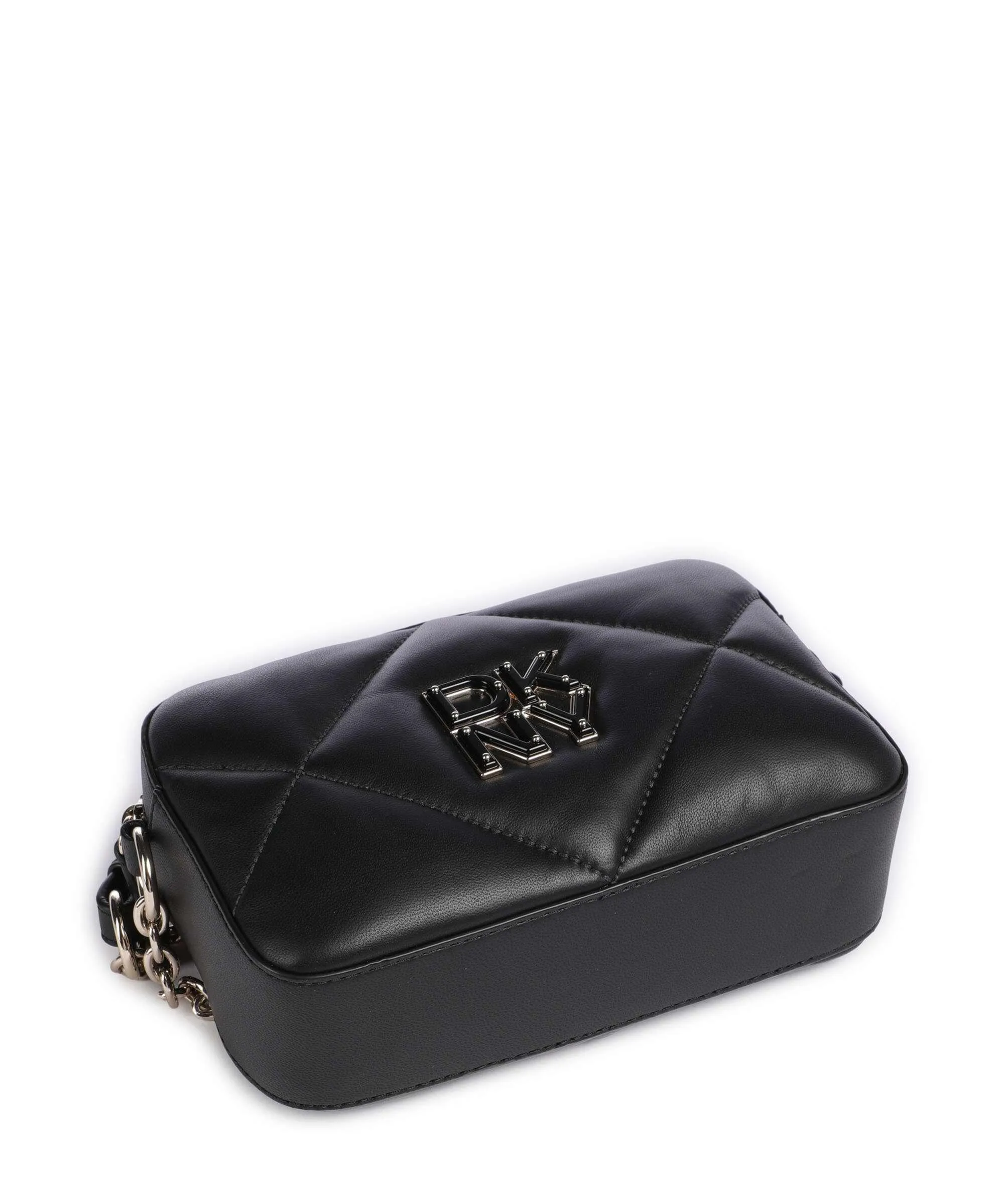  DKNY Red Hook Borsa a tracolla cuoio di agnello nero  