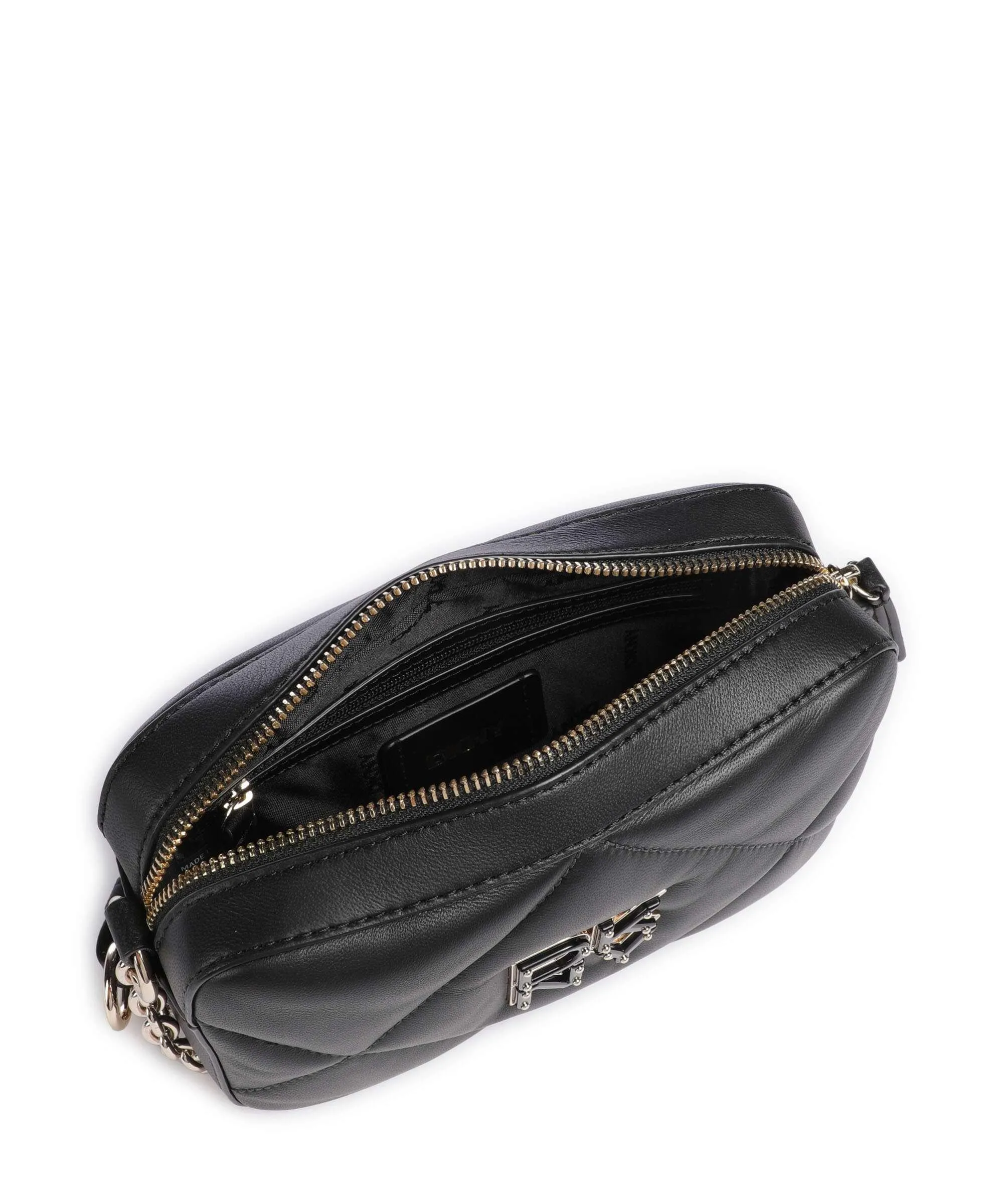  DKNY Red Hook Borsa a tracolla cuoio di agnello nero  