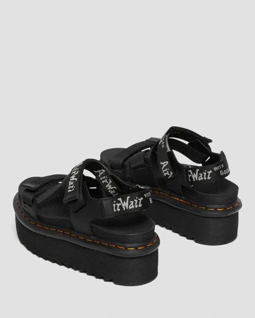 DR MARTENS - SANDALI CON CINTURINO KIMBER LOGO WEBBING