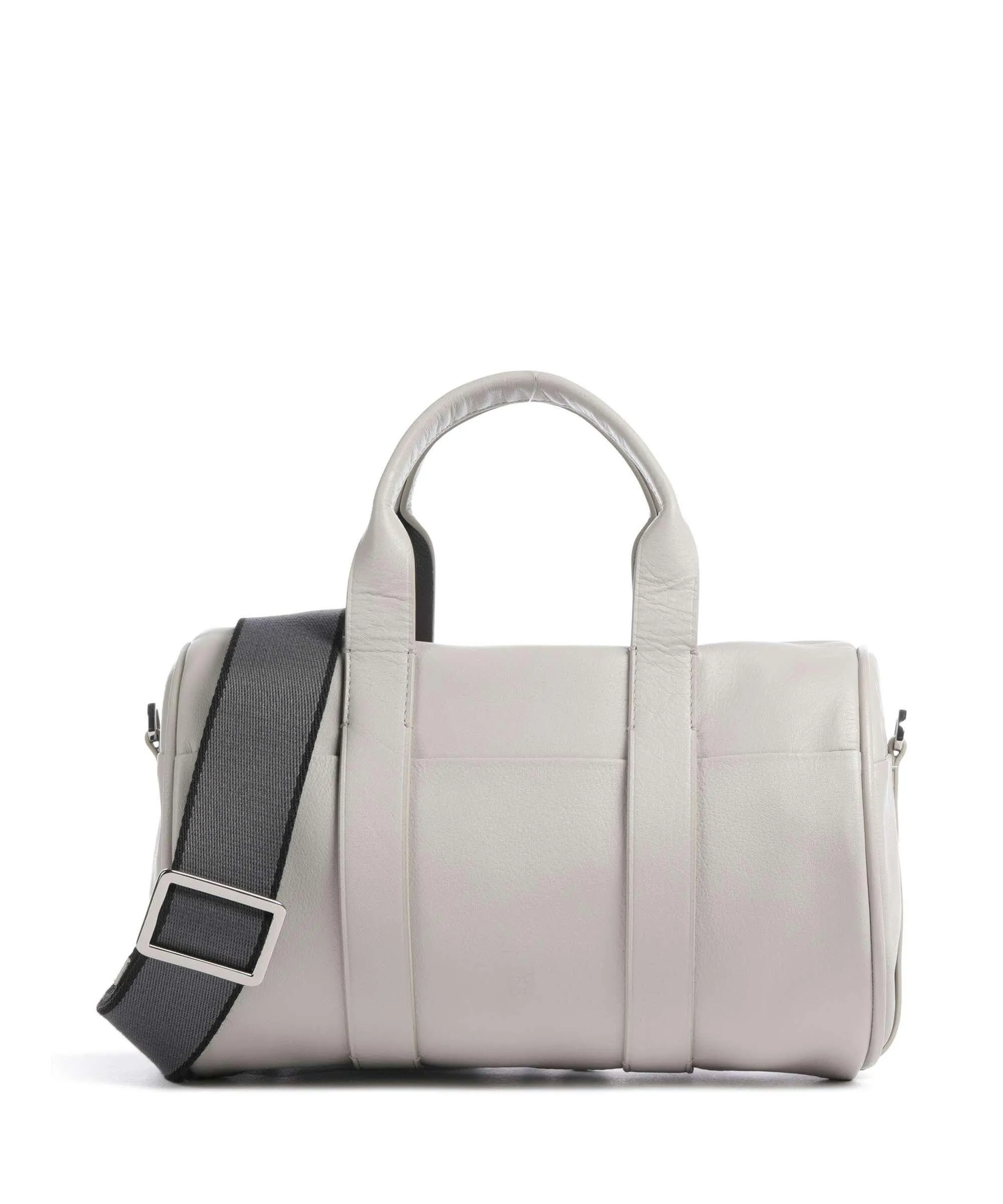  DuDu Bags Megan Borsa a mano pelle di vitello finemente grana grigio chiaro  