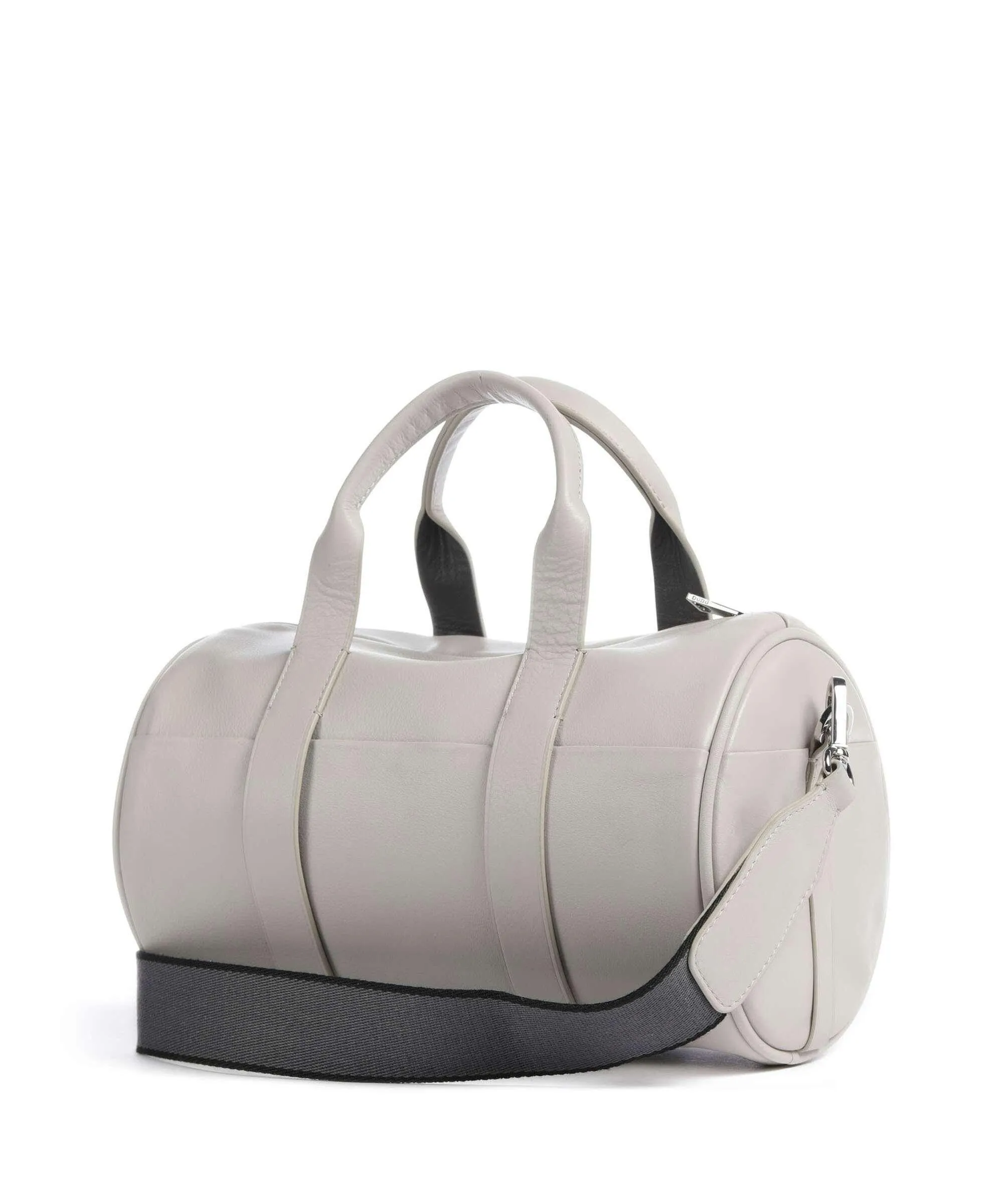  DuDu Bags Megan Borsa a mano pelle di vitello finemente grana grigio chiaro  
