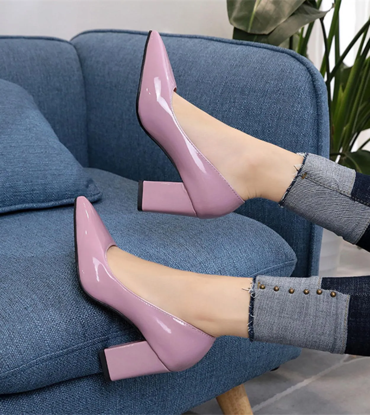 Décolleté nere casual da donna Scarpe Scarpe con tacco Nero Comfort Donna Nuove pompe da donna