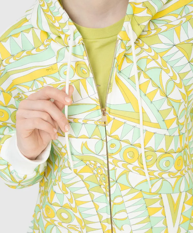 EMILIO PUCCI Felpa con stampa Bandierine 2ETM402E779