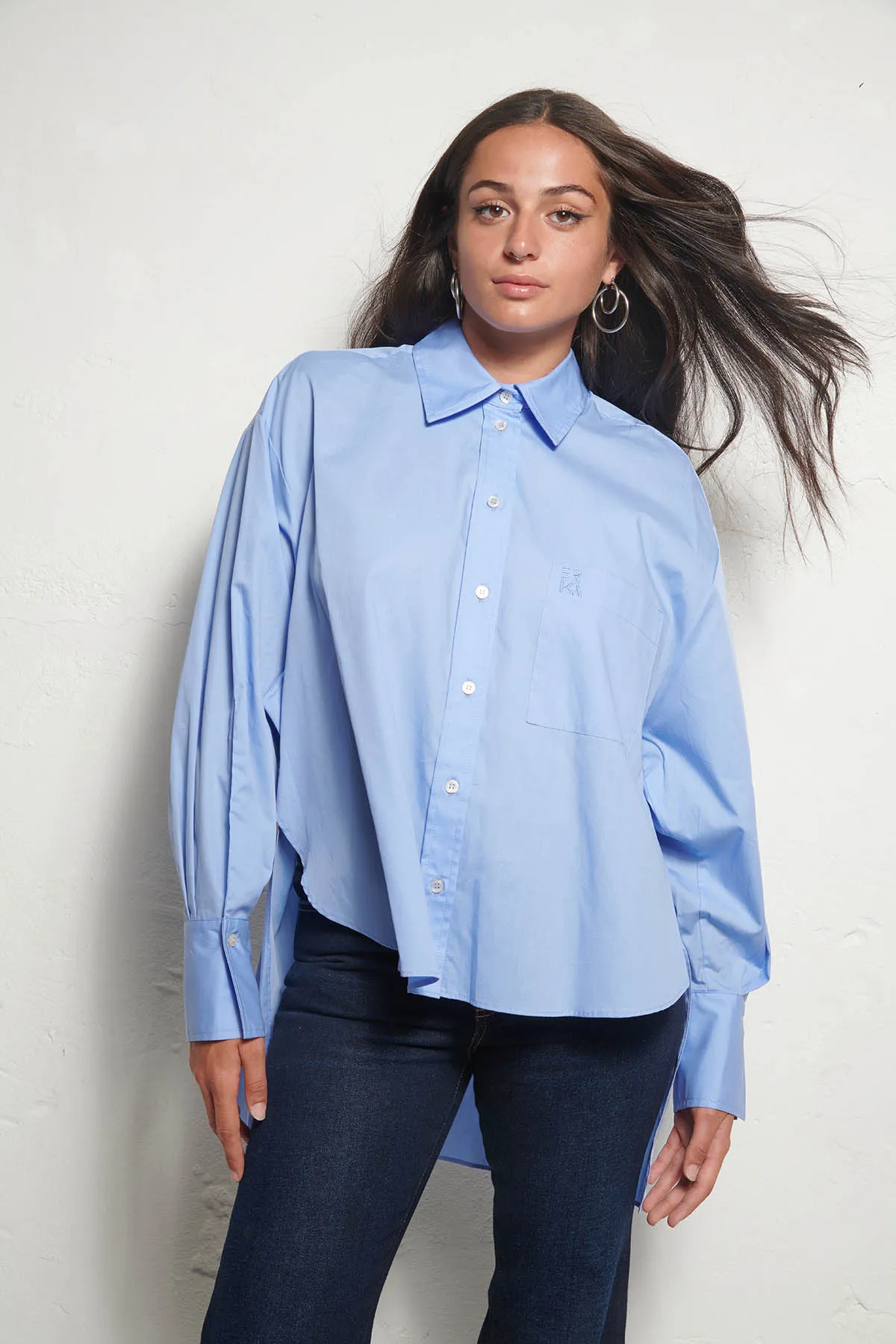 ERIKA CAVALLINI Camicia assimetrica MARIAGIULIA