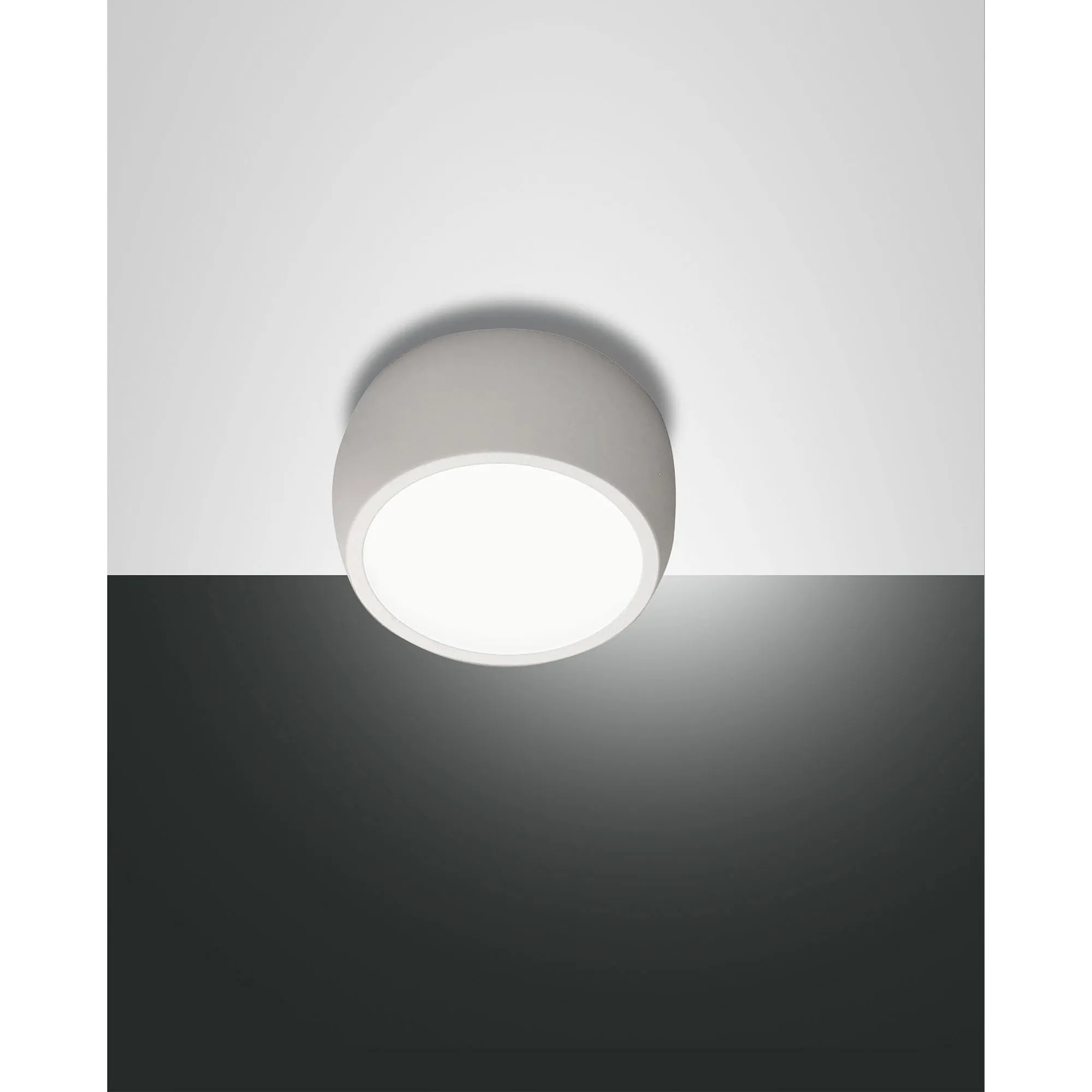 Fabas Luce  Faretto da soffitto 1 luce a LED dal design moderno Vasto - 7W - 3000k Luce Calda