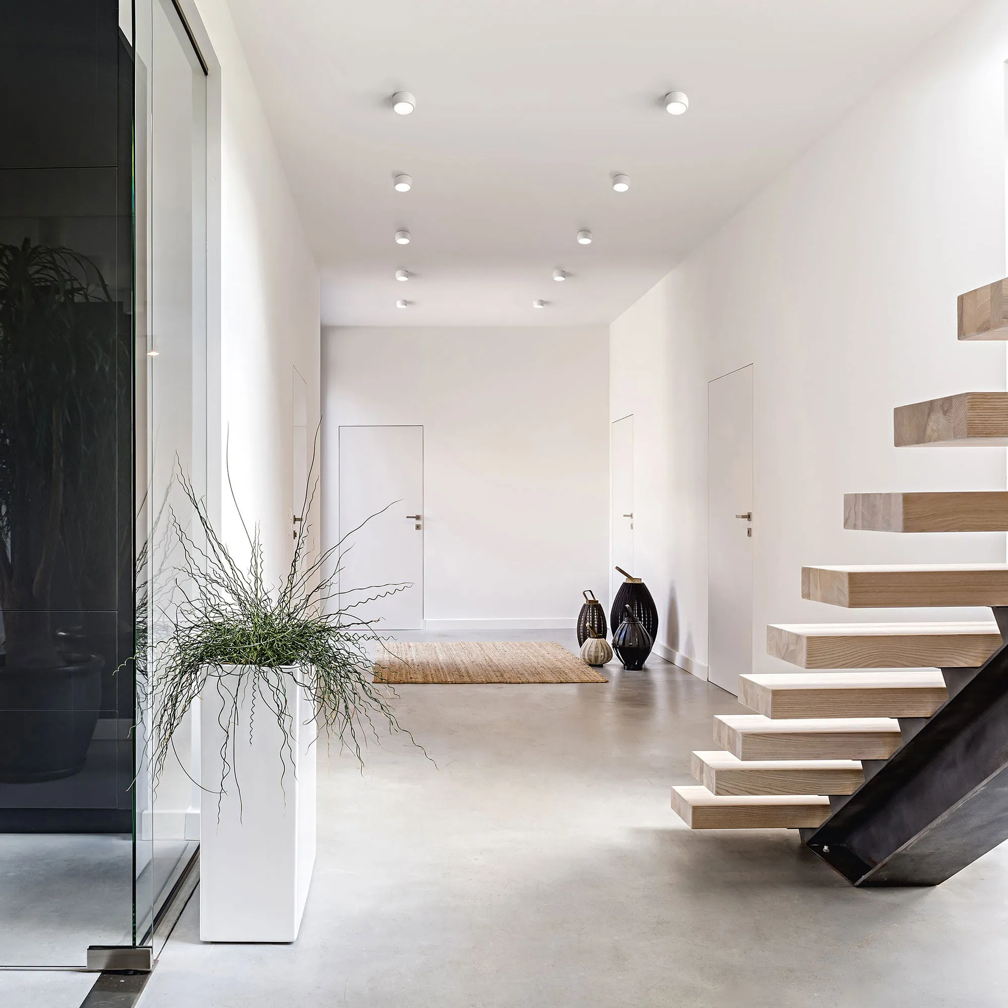 Fabas Luce  Faretto da soffitto 1 luce a LED dal design moderno Vasto - 7W - 3000k Luce Calda