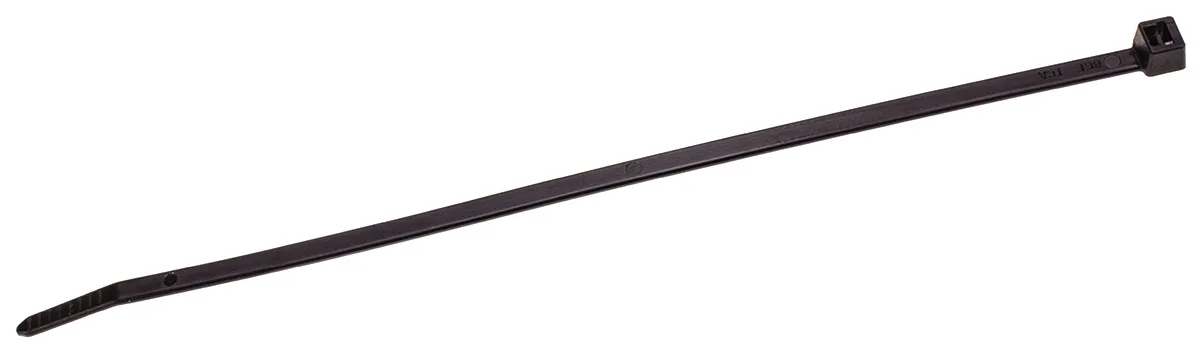 Fascette fermacavi HellermannTyton T50R in Poliammide 6.6 (PA66), 200mm x 4,6 mm, col. Nero