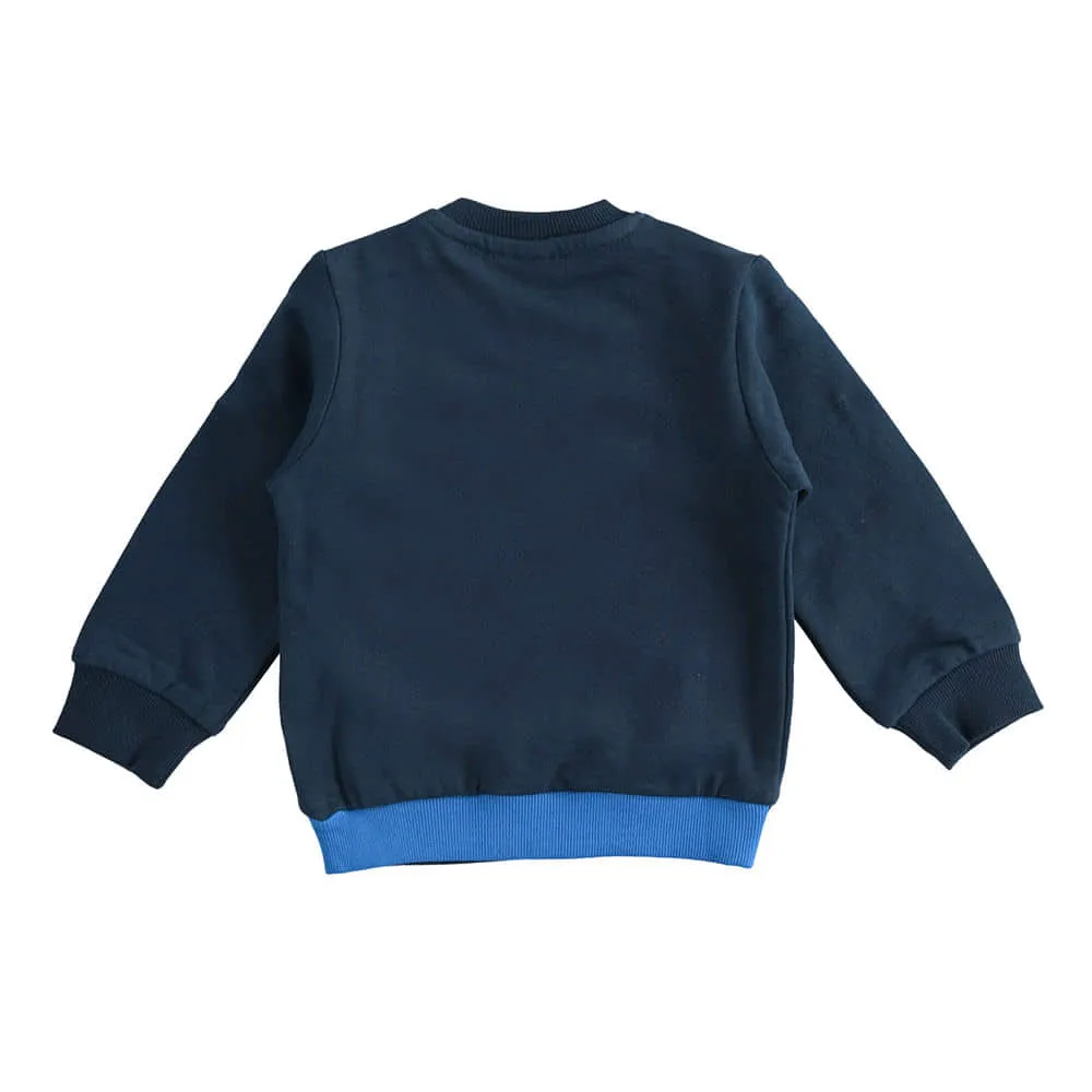Felpa bambino in cotone garzato