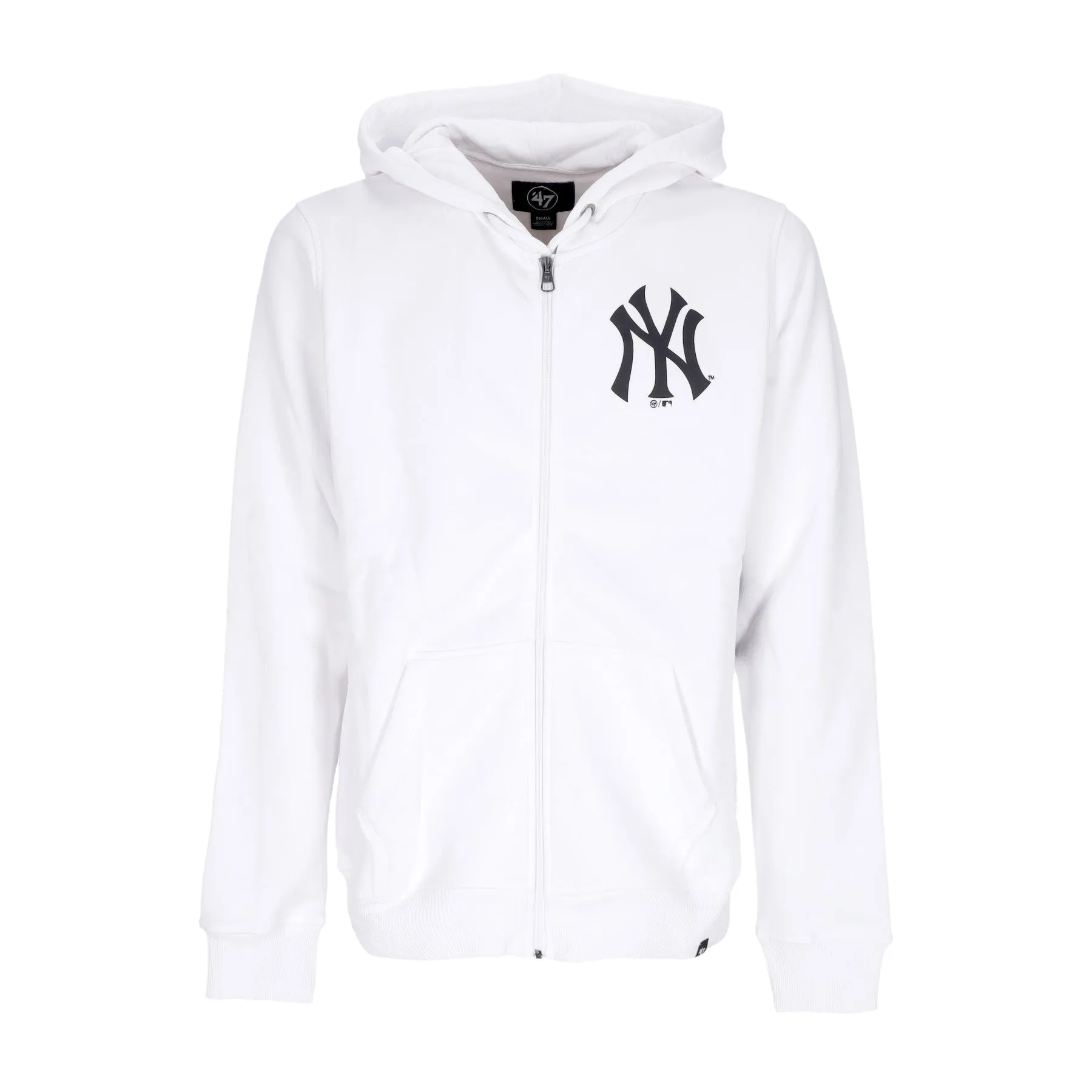 Felpa Cappuccio Zip Uomo Mlb Burnside Zip Hoodie Neyyan White Wash