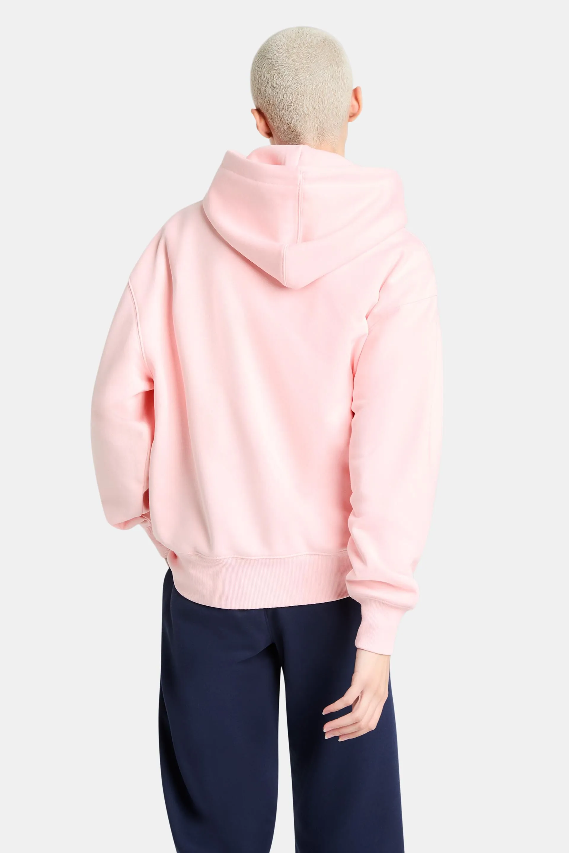 Felpa con cappuccio in pile con logo unisex