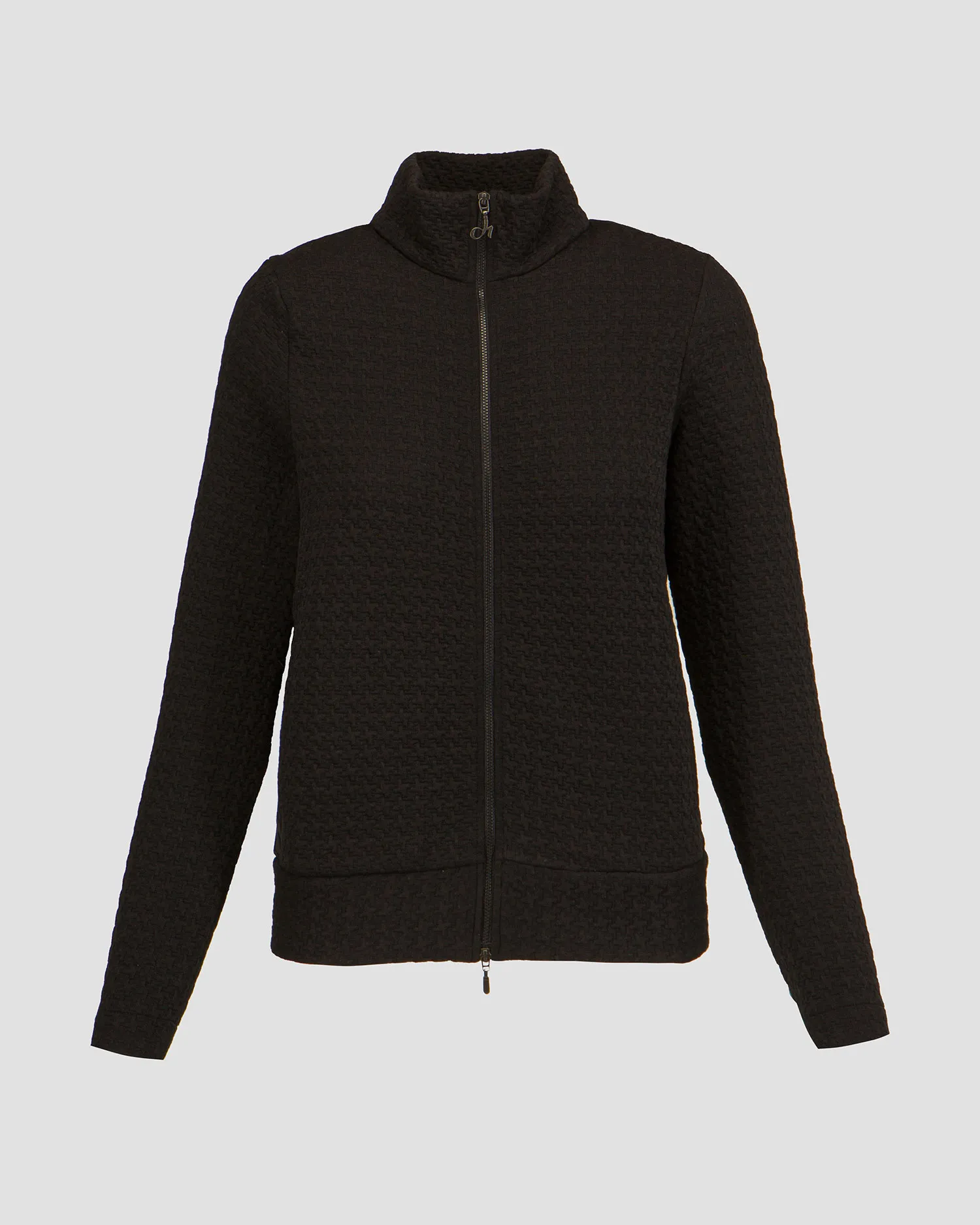 Felpa con chiusura nera da donna Deha d93730-10009