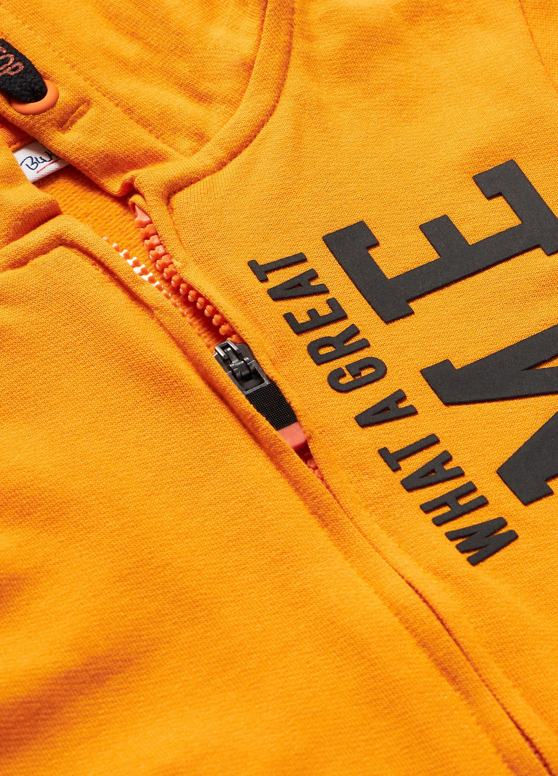 Felpa full-zip in puro cotone neonato