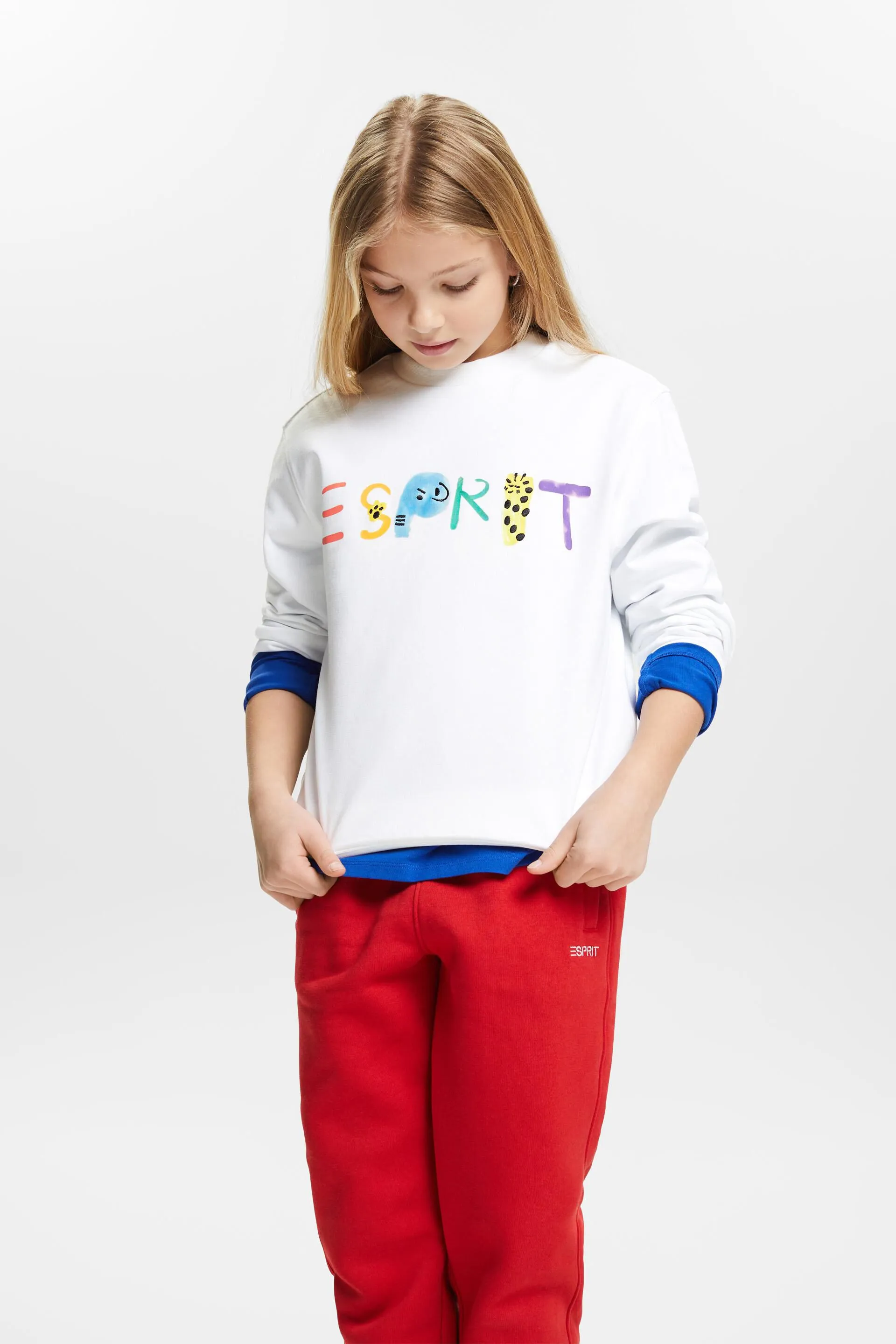 Felpa in cotone con logo