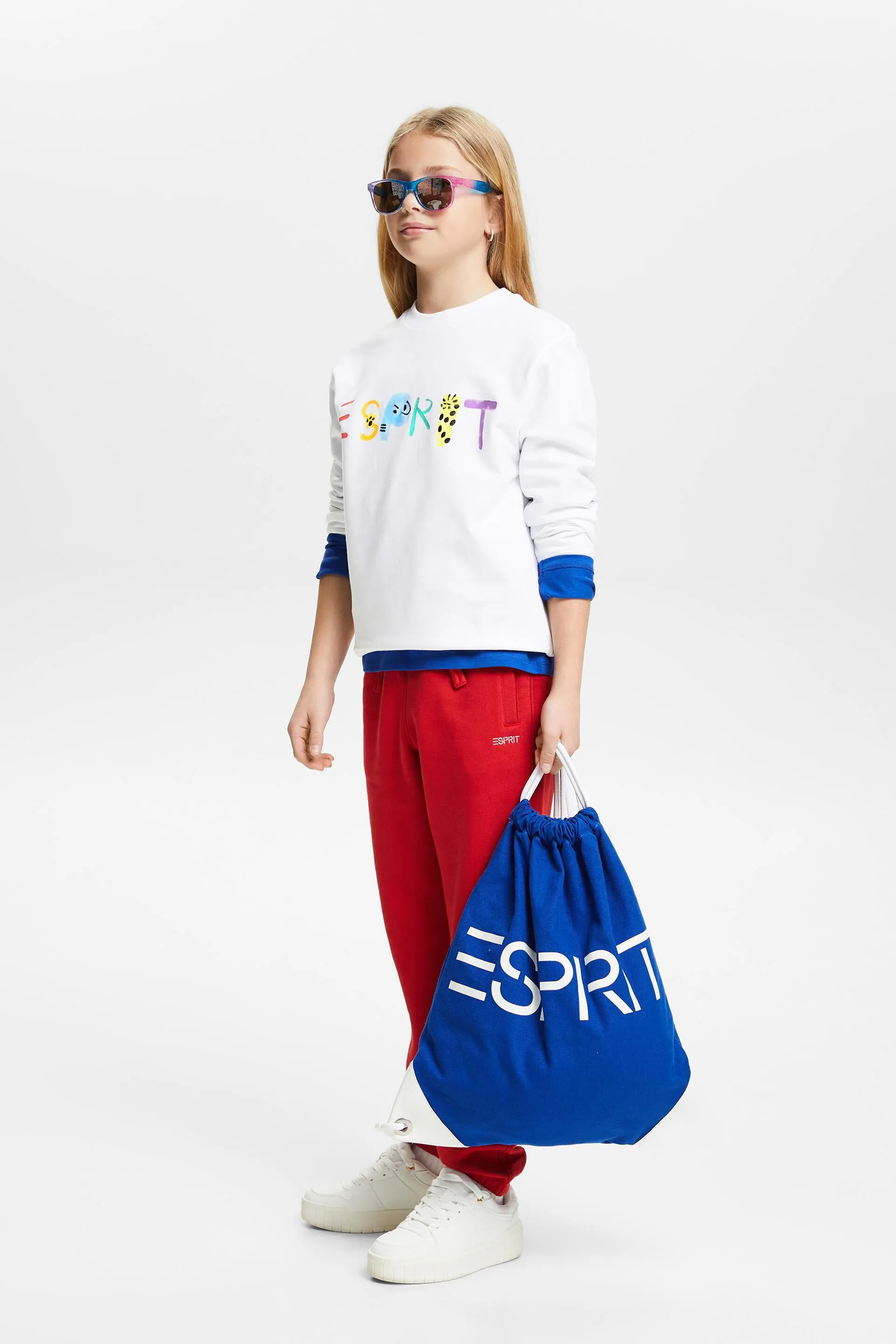 Felpa in cotone con logo