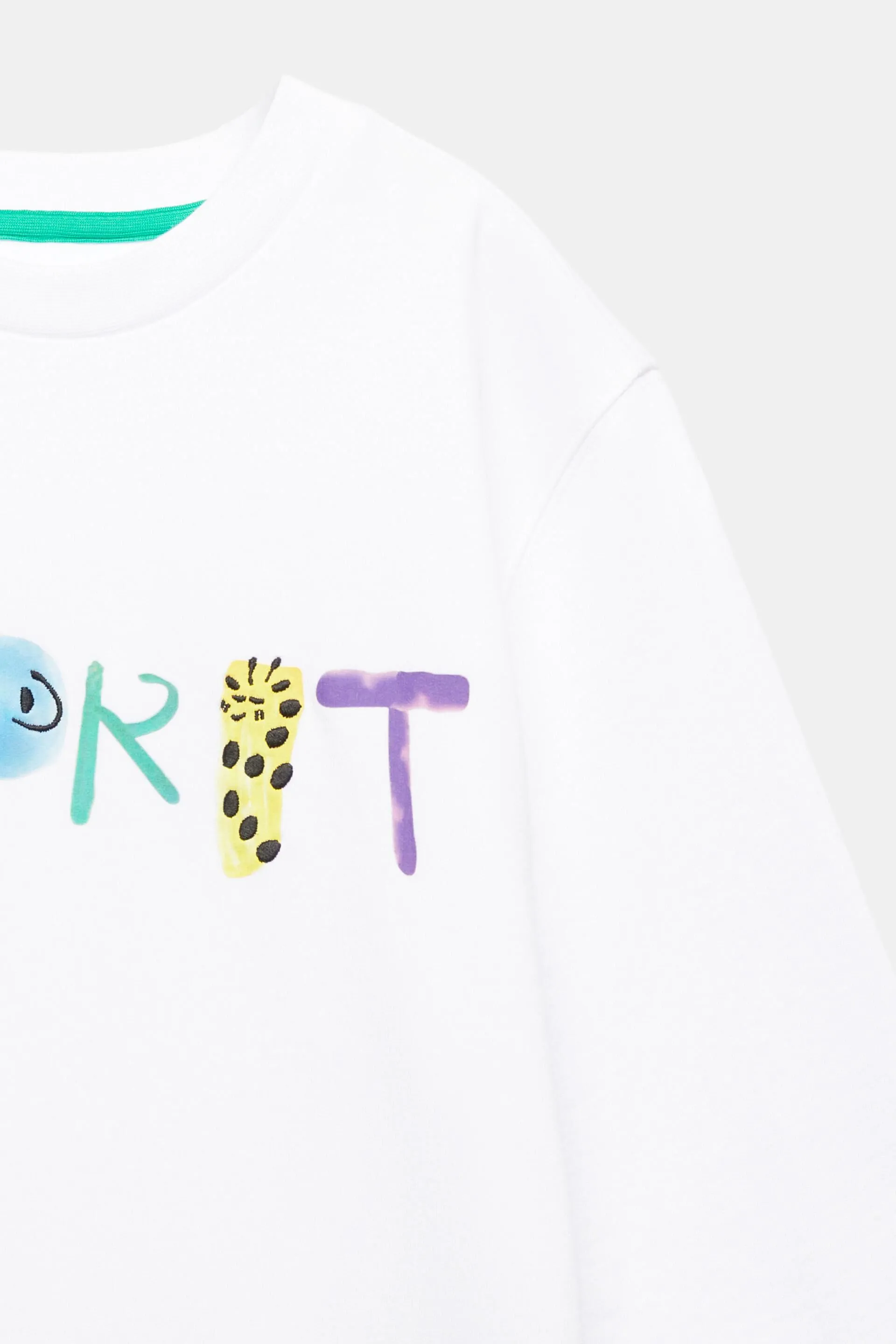 Felpa in cotone con logo