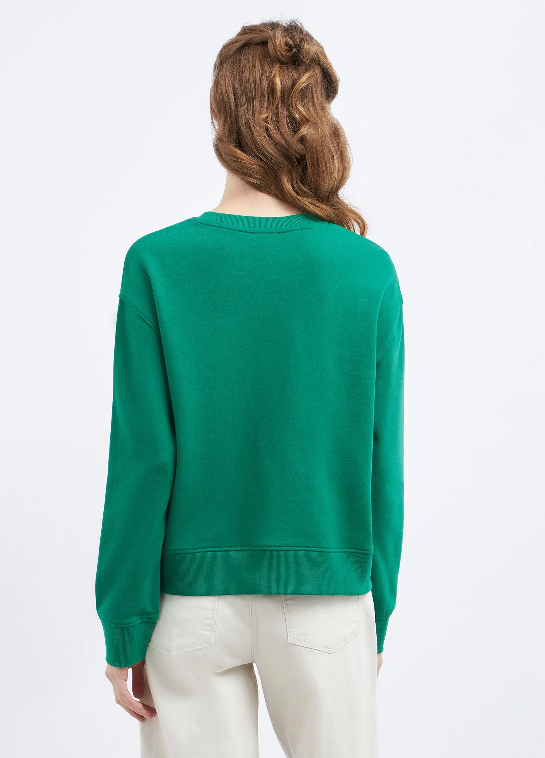 Felpa in puro cotone donna