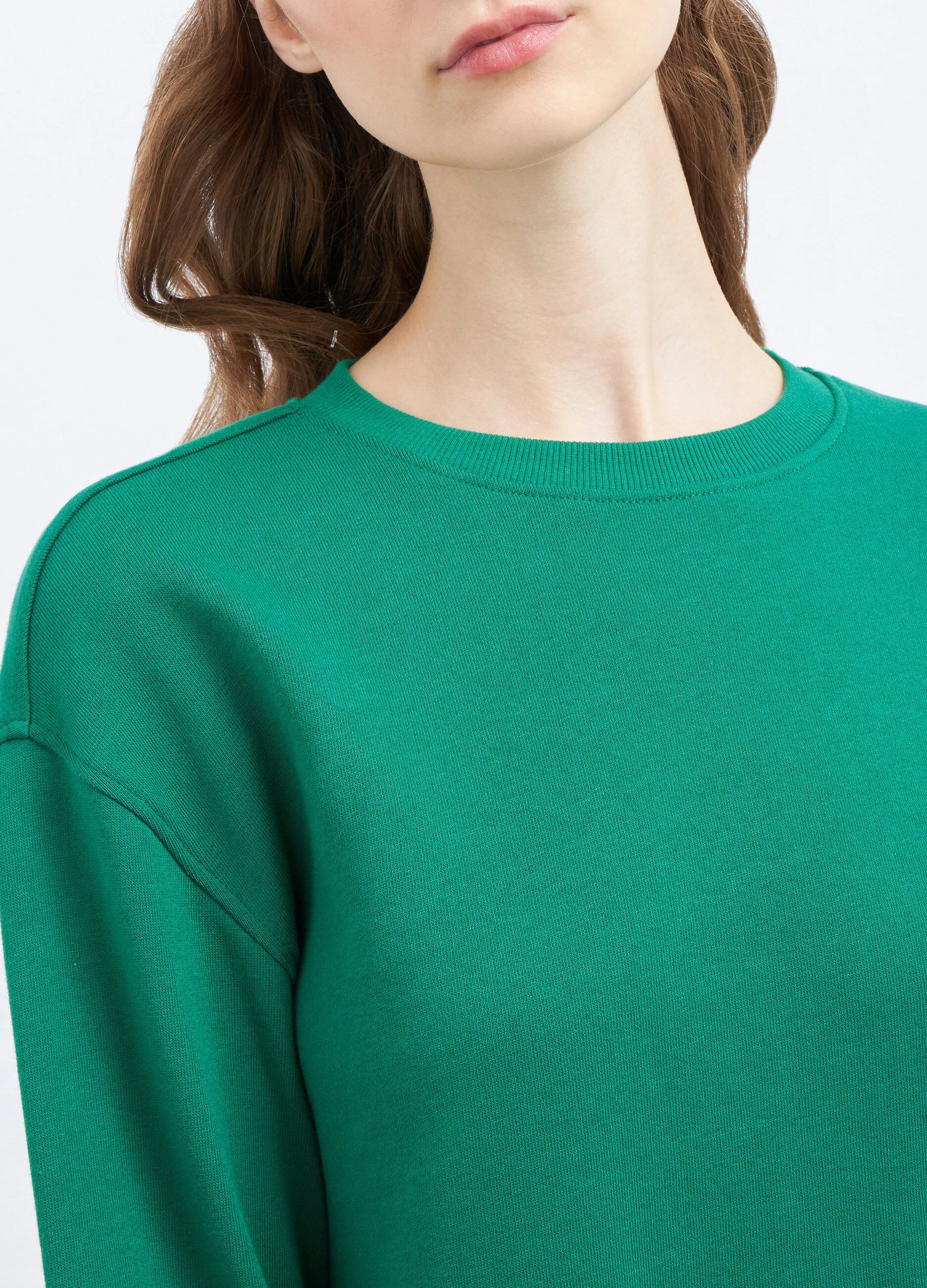 Felpa in puro cotone donna