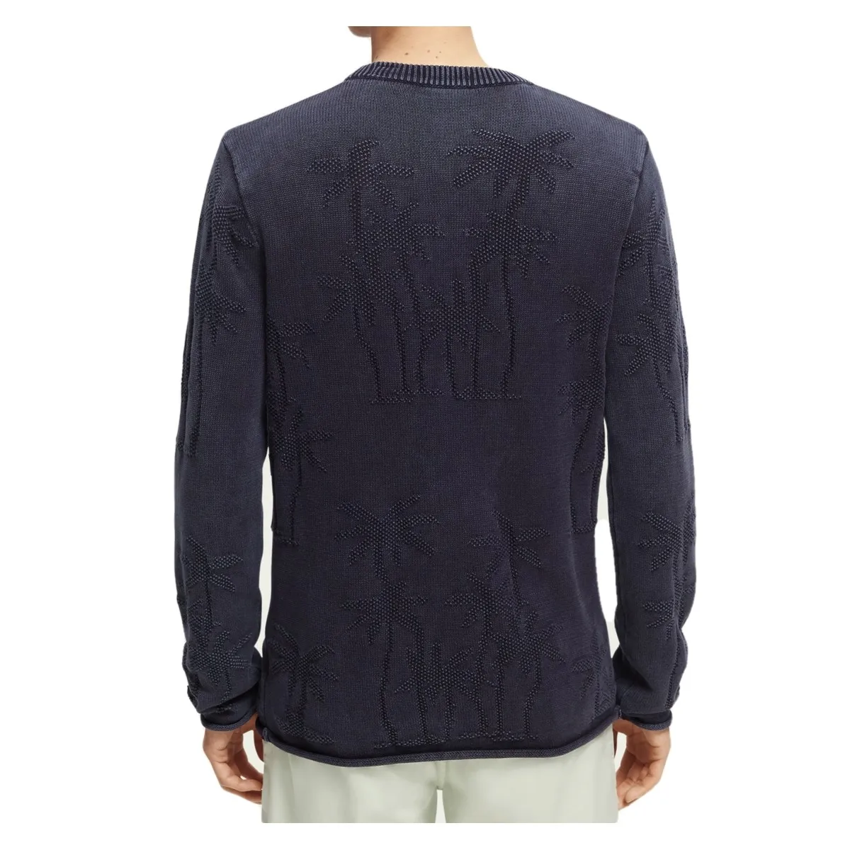 Felpa Jacquard in Cotone Bio